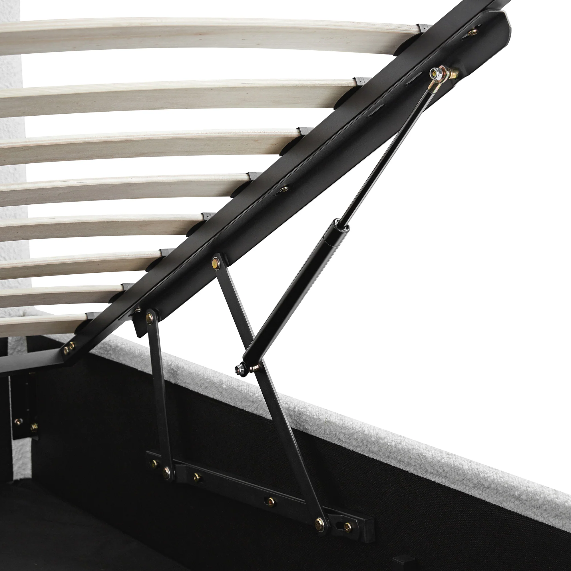 Hana Ottoman Storage Bed, Ecru Boucle - Image 16