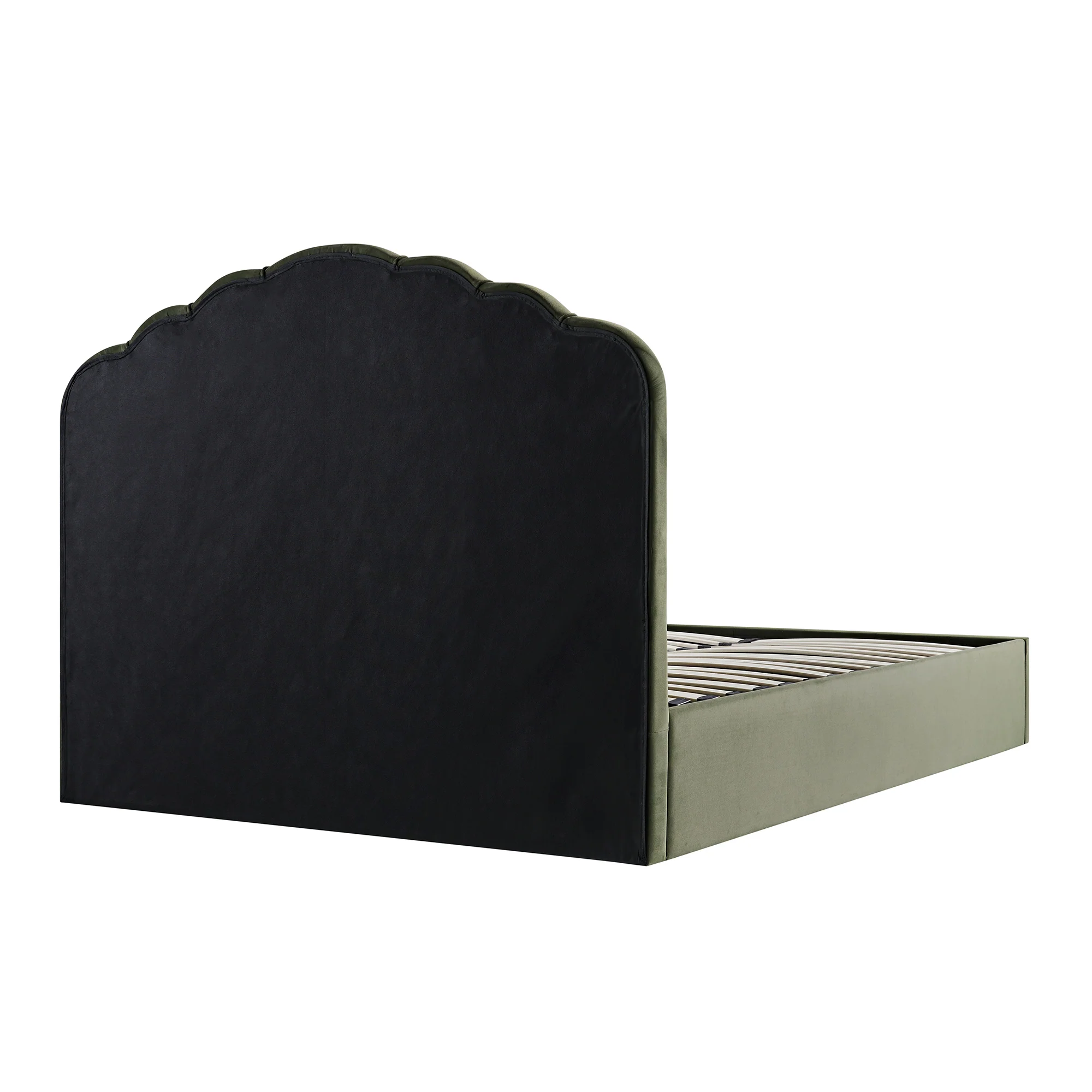 Hana Ottoman Storage Bed, Moss Green Velvet - Image 11