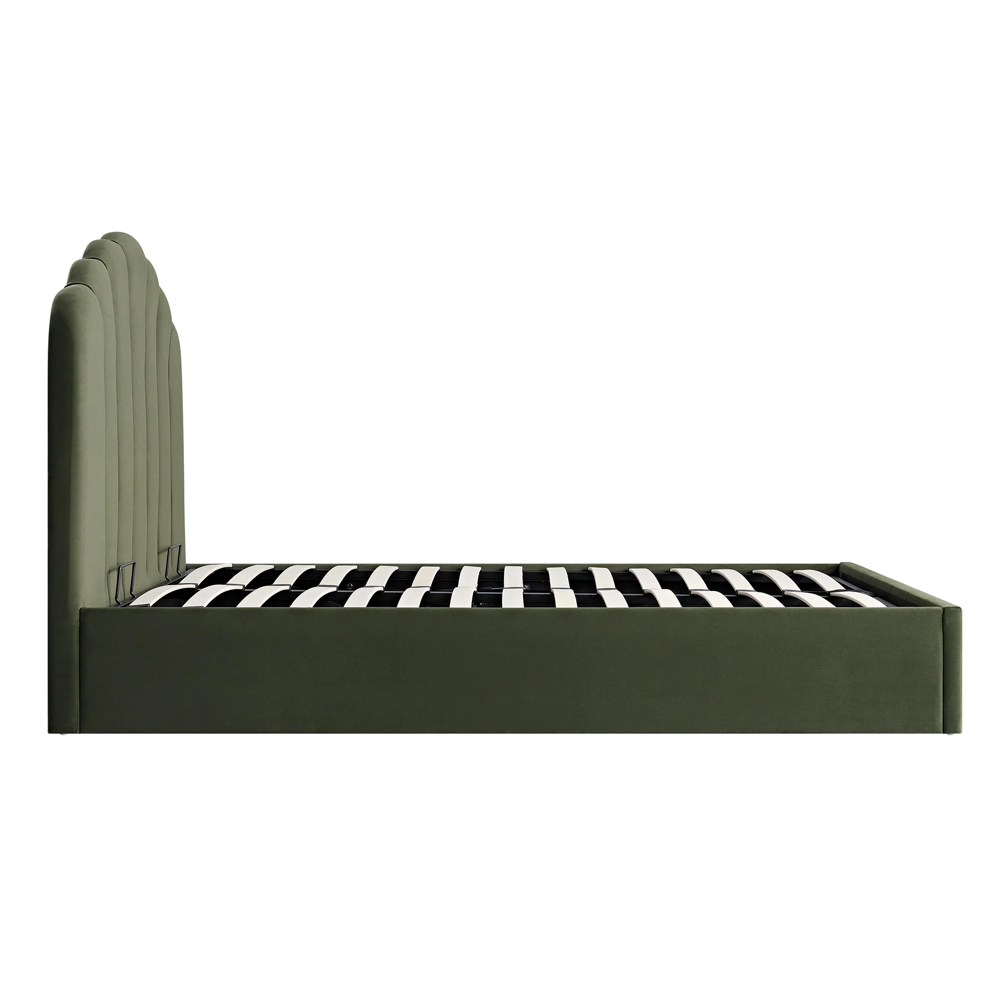 Hana Ottoman Storage Bed, Moss Green Velvet - Image 12