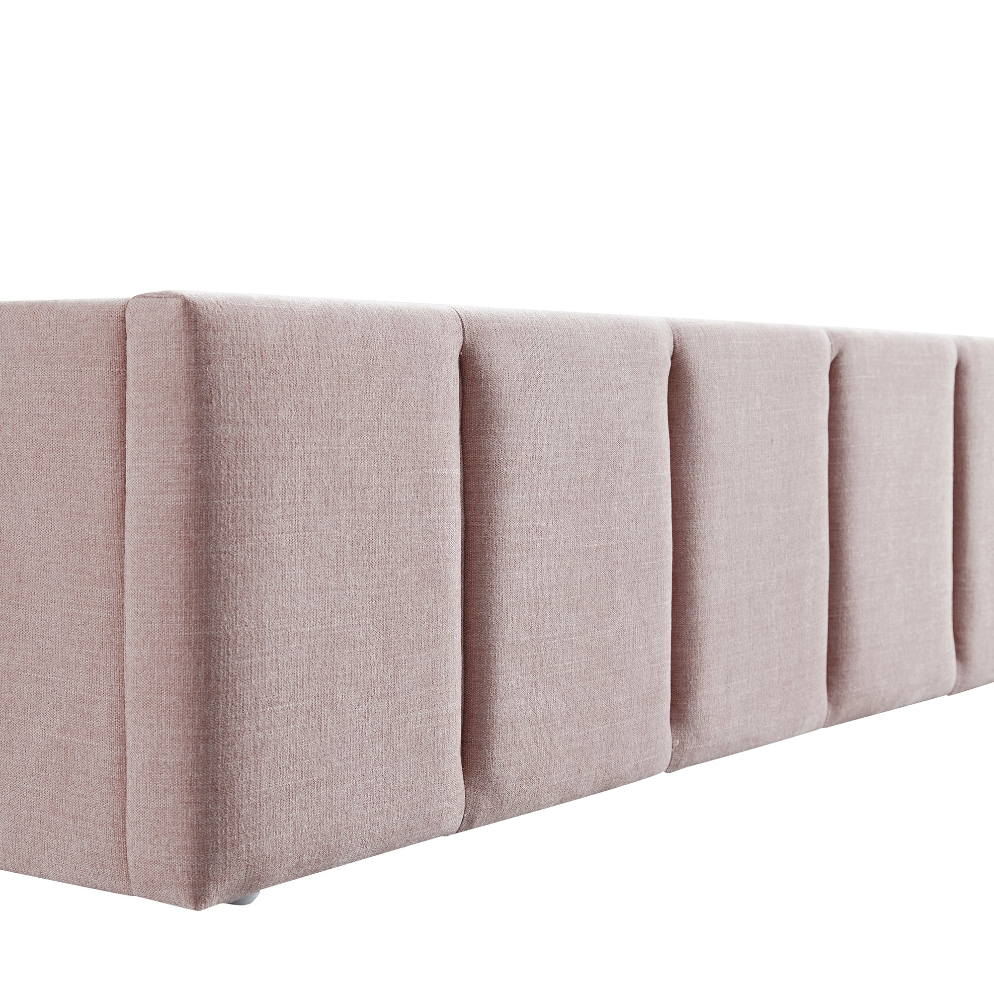 Hana Ottoman Storage Bed, Petal Pink Chenille - Image 18