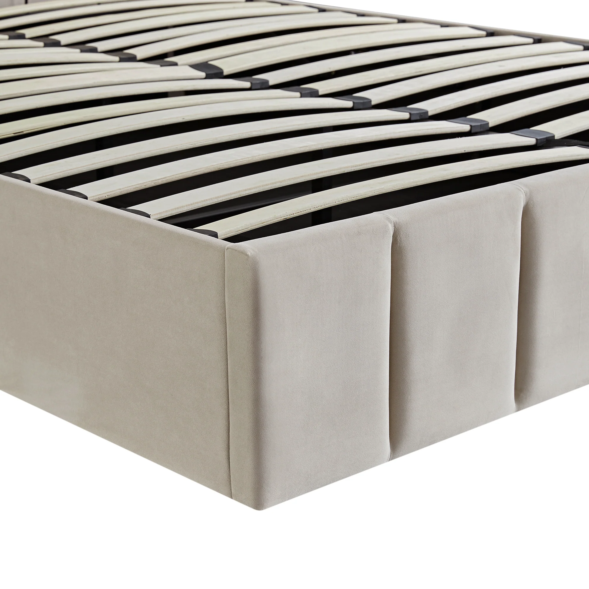 Hana Ottoman Storage Bed, Warm Stone Velvet - Image 16