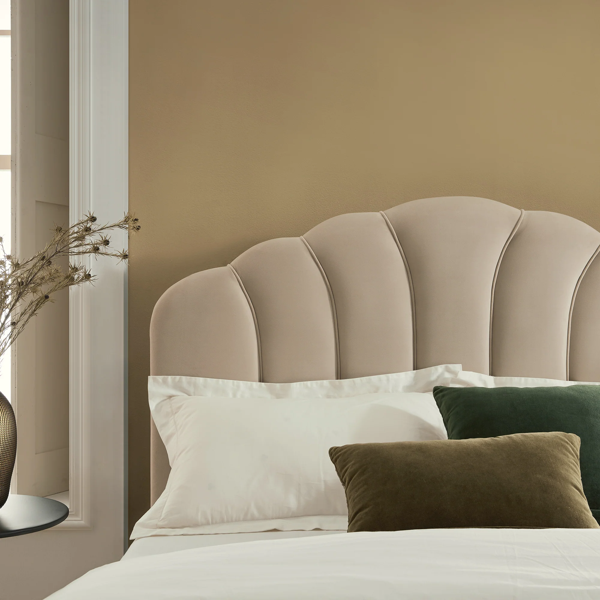Hana Ottoman Storage Bed, Warm Stone Velvet - Image 6