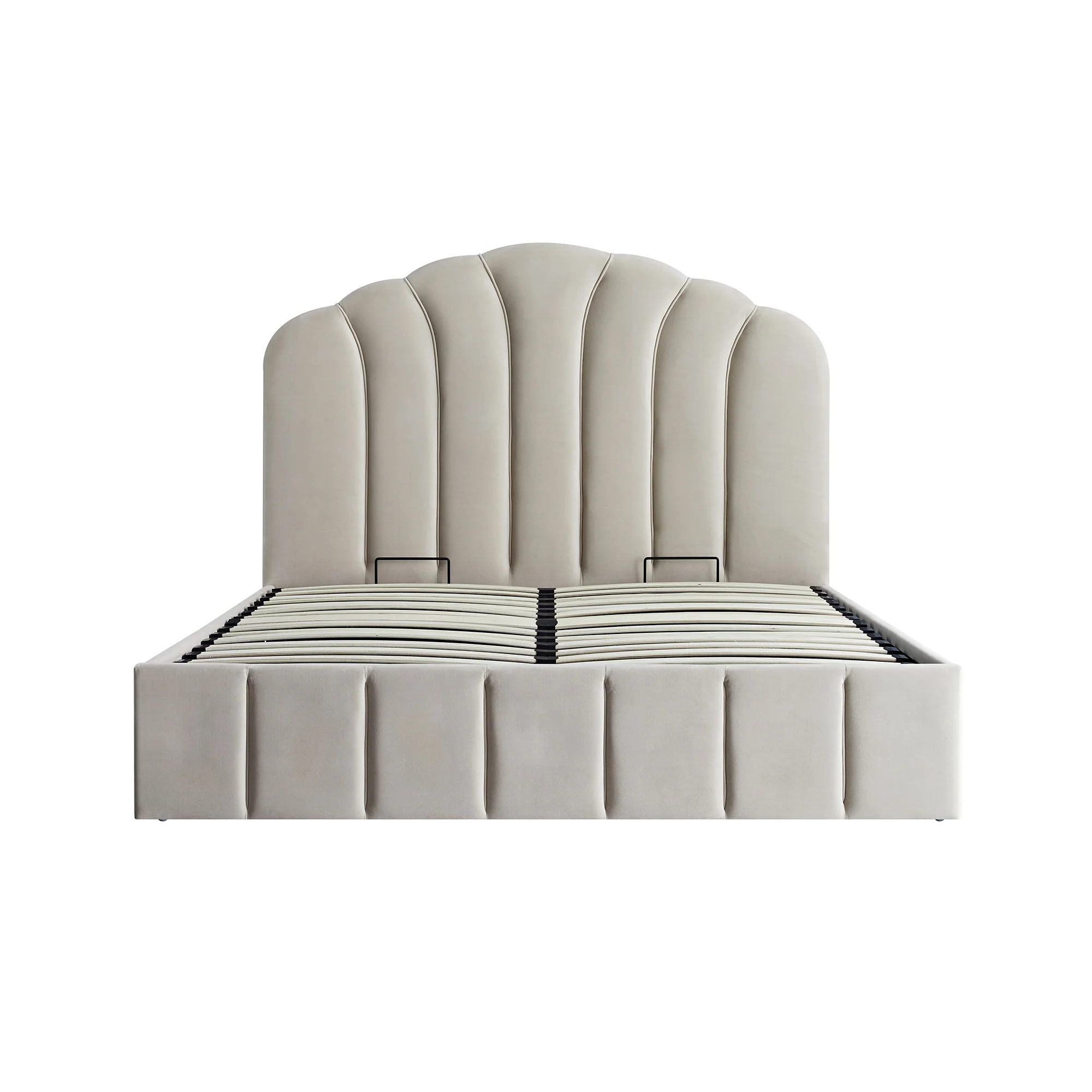 Hana Ottoman Storage Bed, Warm Stone Velvet - Image 8