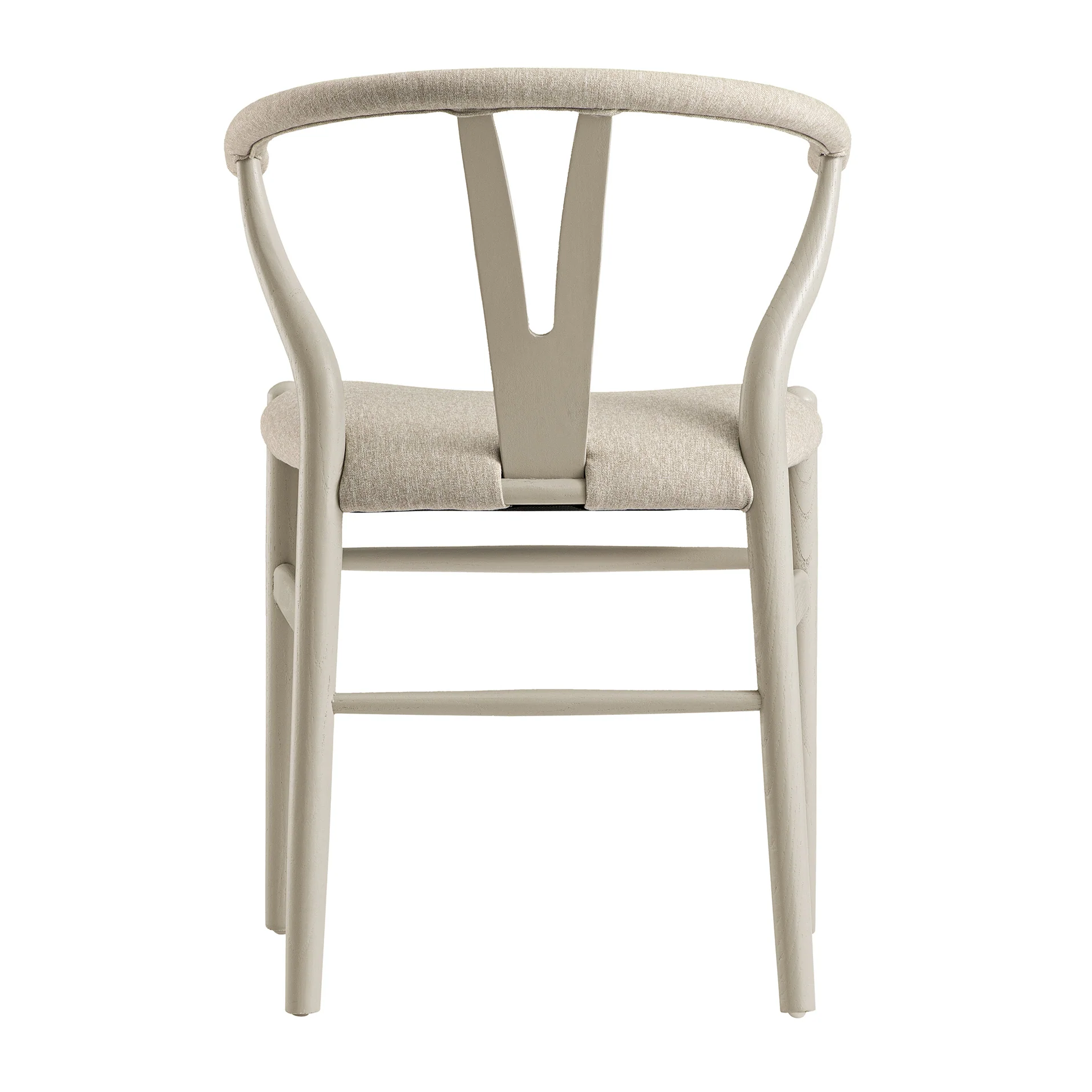 Hansel Upholstered Dining Chair, Taupe Frame with Oatmeal Fabric - Image 10