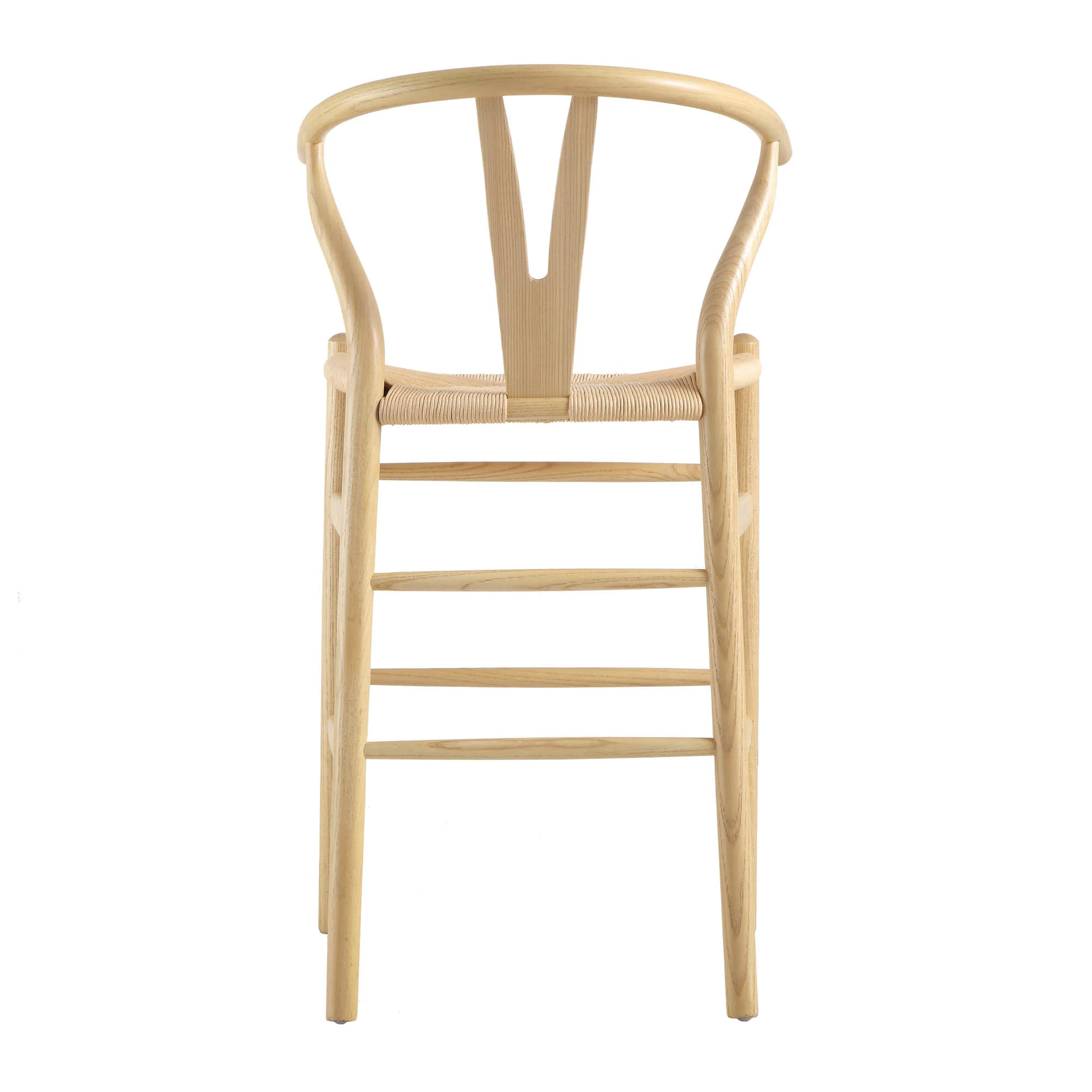 Hansel Wooden Natural Weave Counter Stool, Natural Frame - Image 8