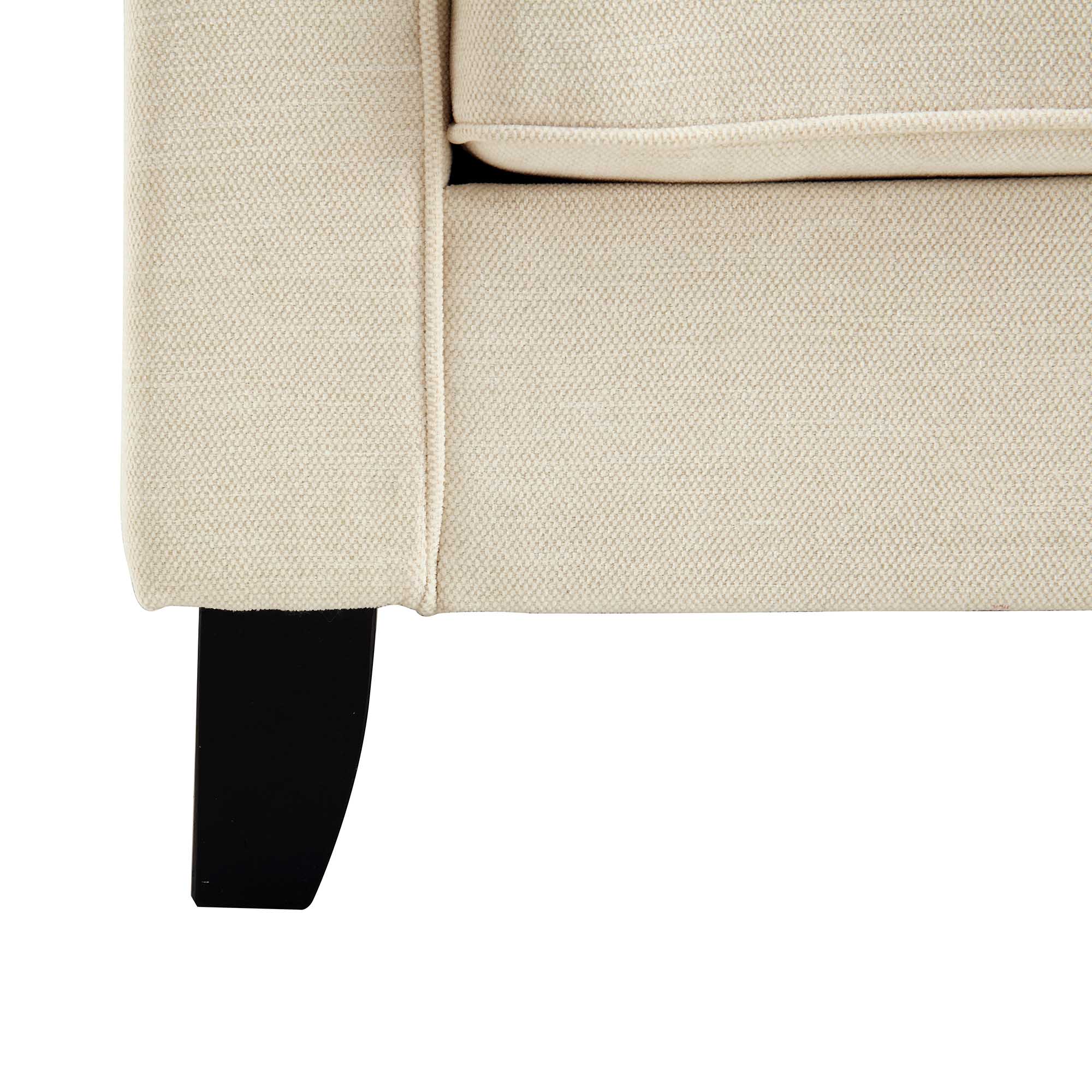 Harper  2-Seater Slope Arm Beige Woven Fabric Sofa - Image 12
