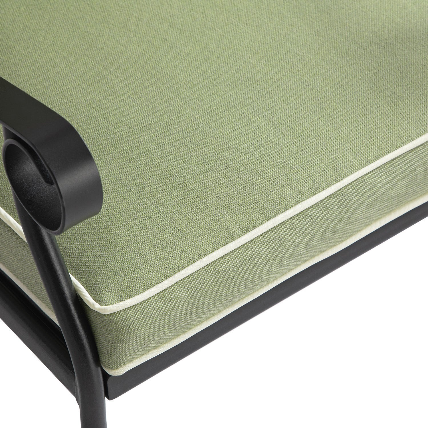 Haymes Indoor and Outdoor Metal 4-Seater Round Dining Set, Reseda Green - Image 10