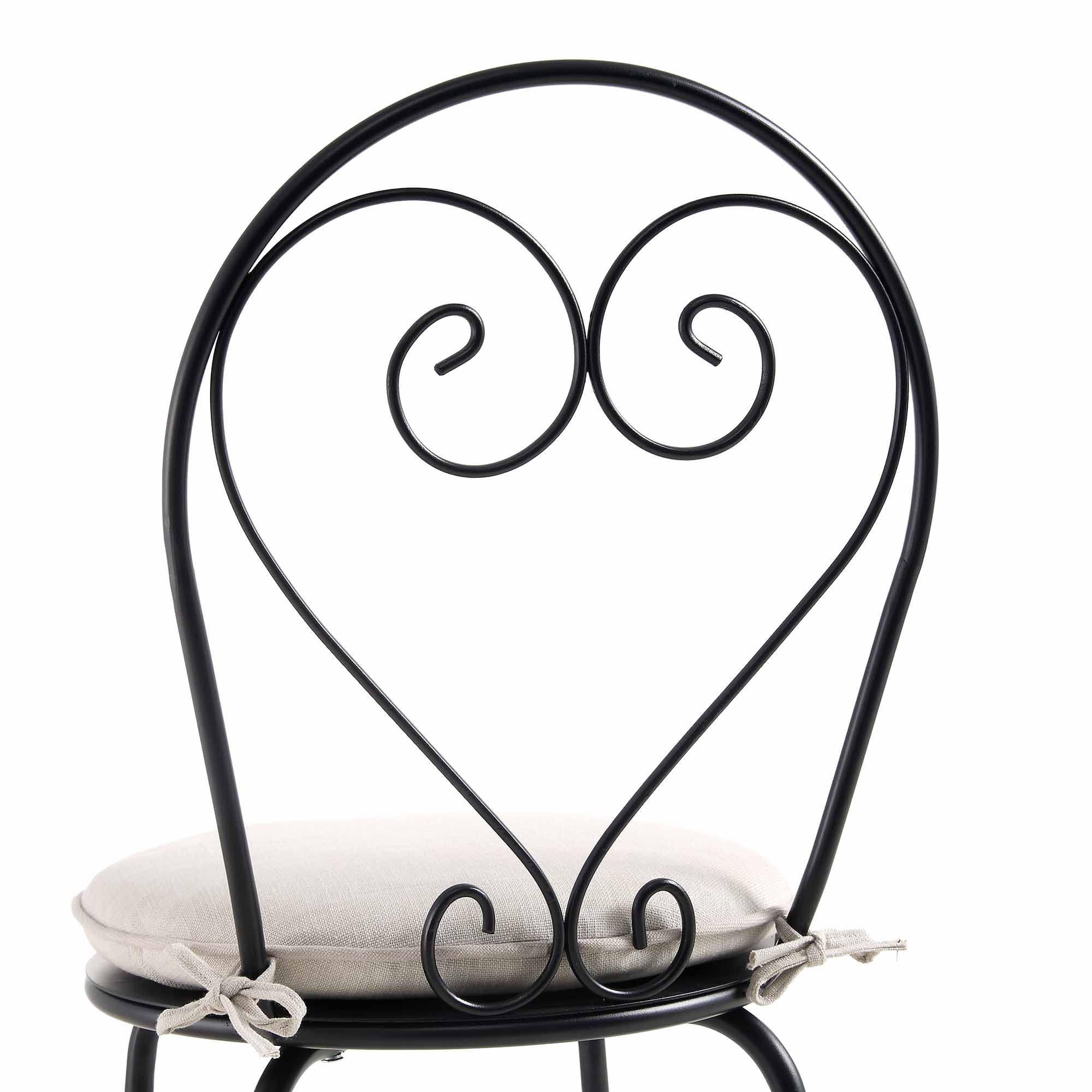 Haymes Metal Indoor and Outdoor Bistro Set, Beige - Image 8