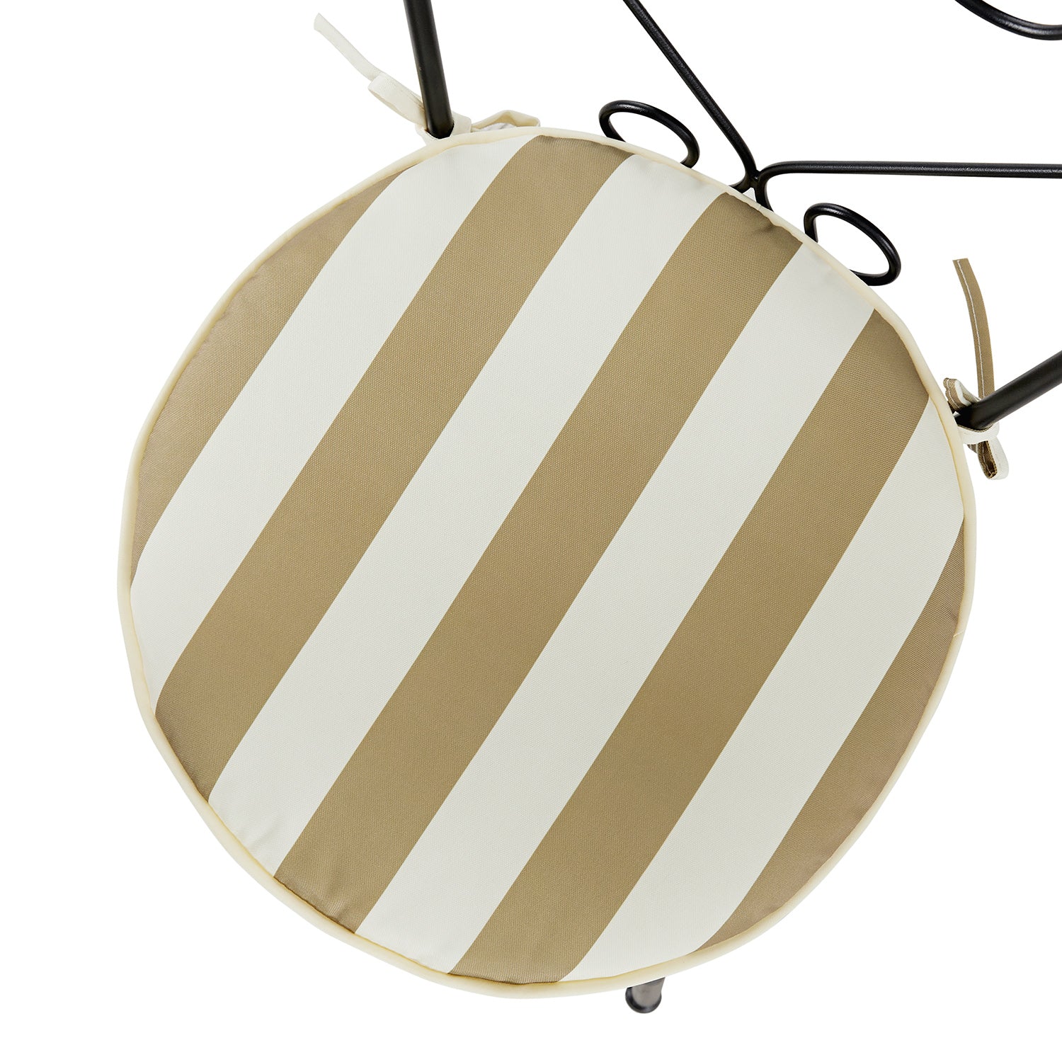 Haymes Metal Indoor and Outdoor Bistro Set, Khaki Stripe - Image 12