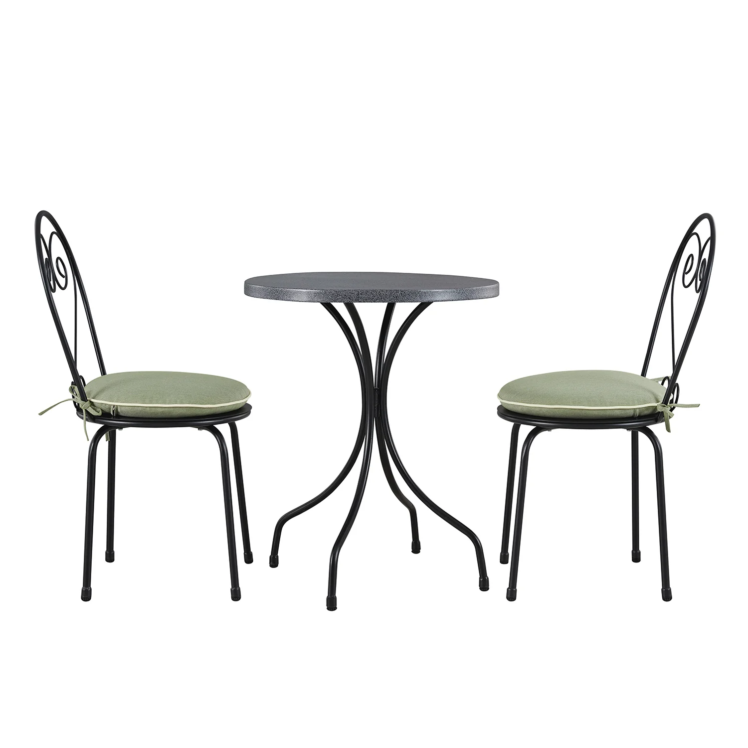 Haymes Metal Indoor and Outdoor Bistro Set, Reseda Green - Image 10