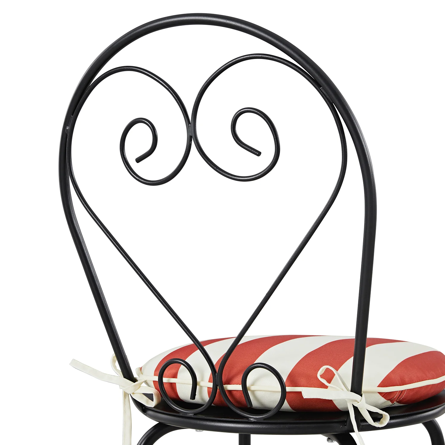 Haymes Metal Indoor and Outdoor Bistro Set, Scarlet Stripe - Image 16