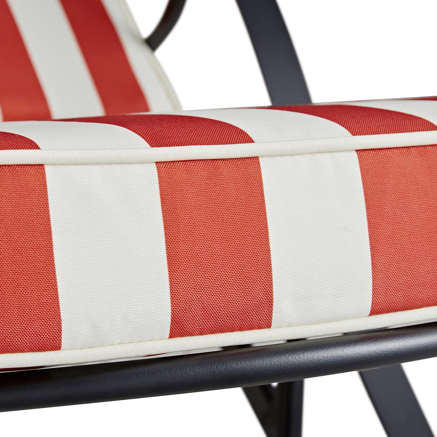 Haymes Metal Sun Lounger with Wheels, Scarlet Stripe - Image 18