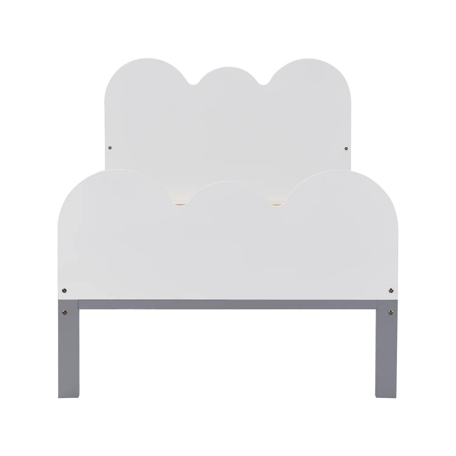 Hedwig Wooden Cloud Headboard Kid's Single Bed - Image 4
