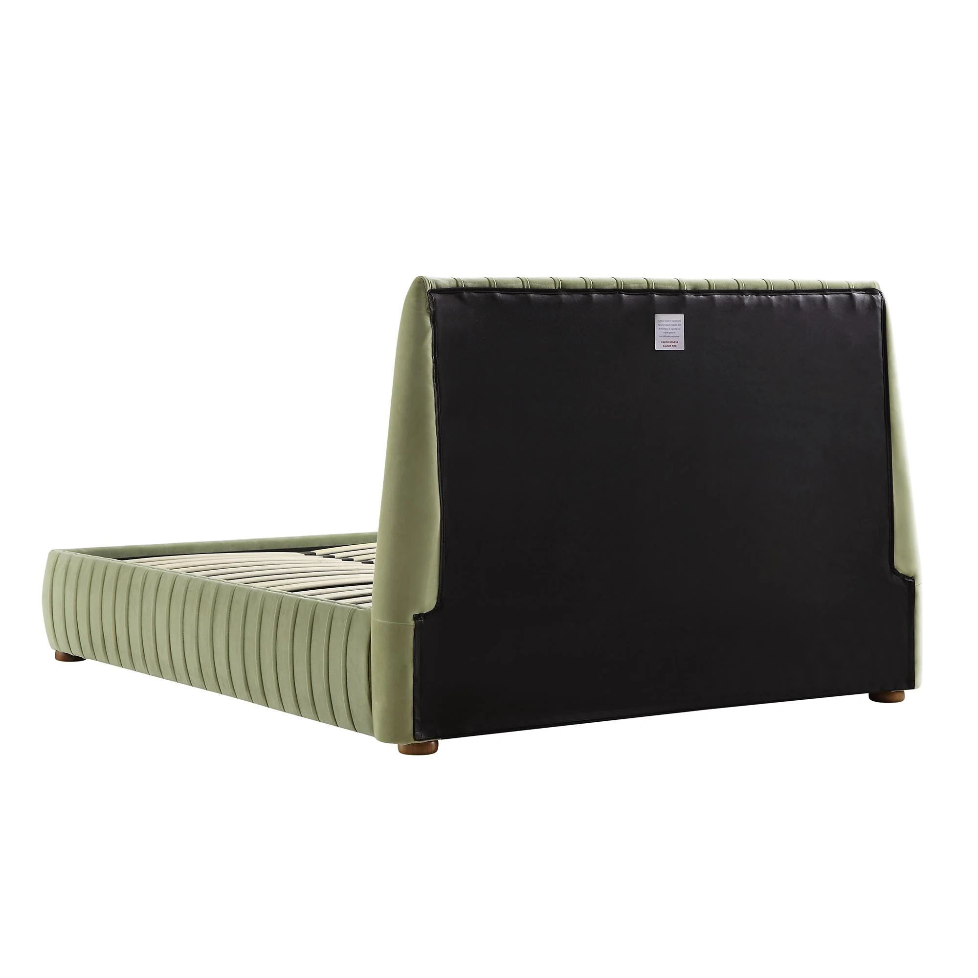 Helia Pleated Ottoman Storage Bed, Lichen Velvet - Image 11