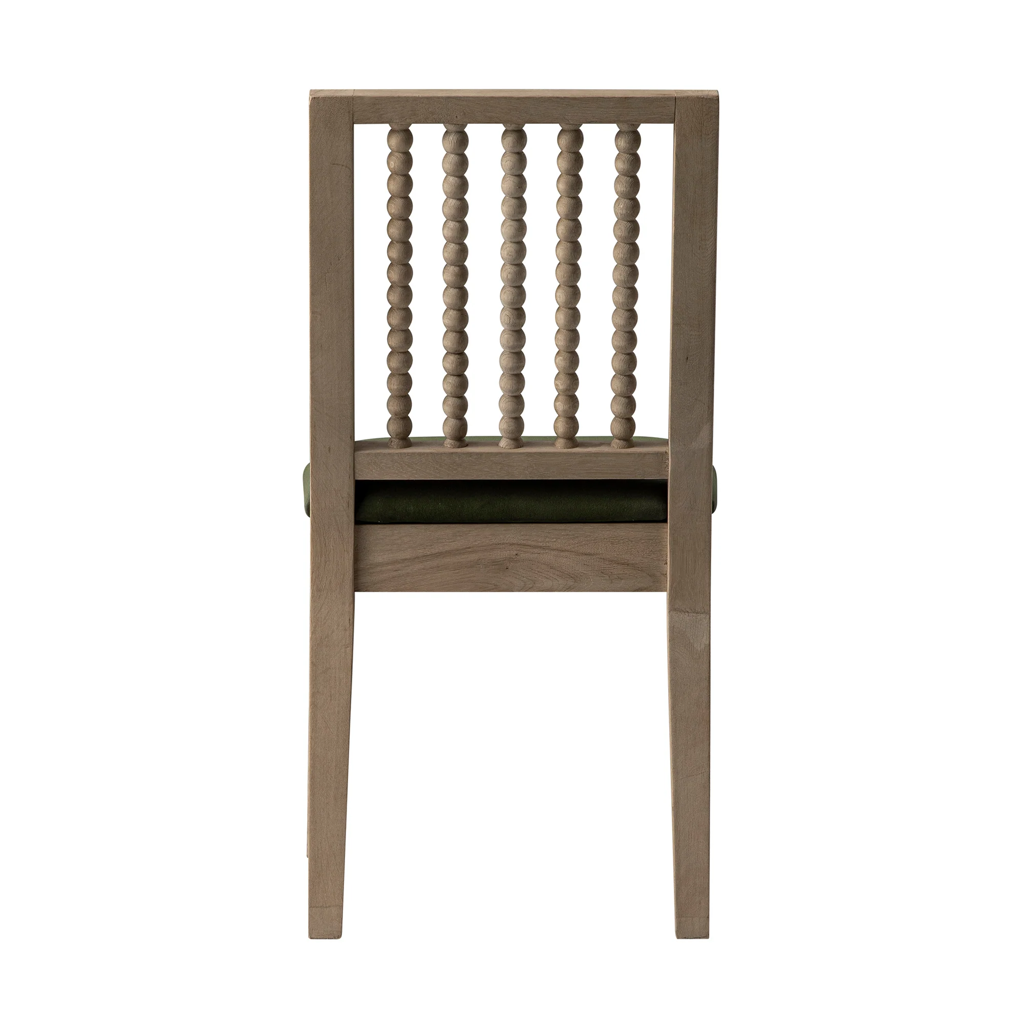 Hemingford Set of 2 Moss Green Velvet Bobbin Spindle Washed Oak Dining Chairs - Image 17
