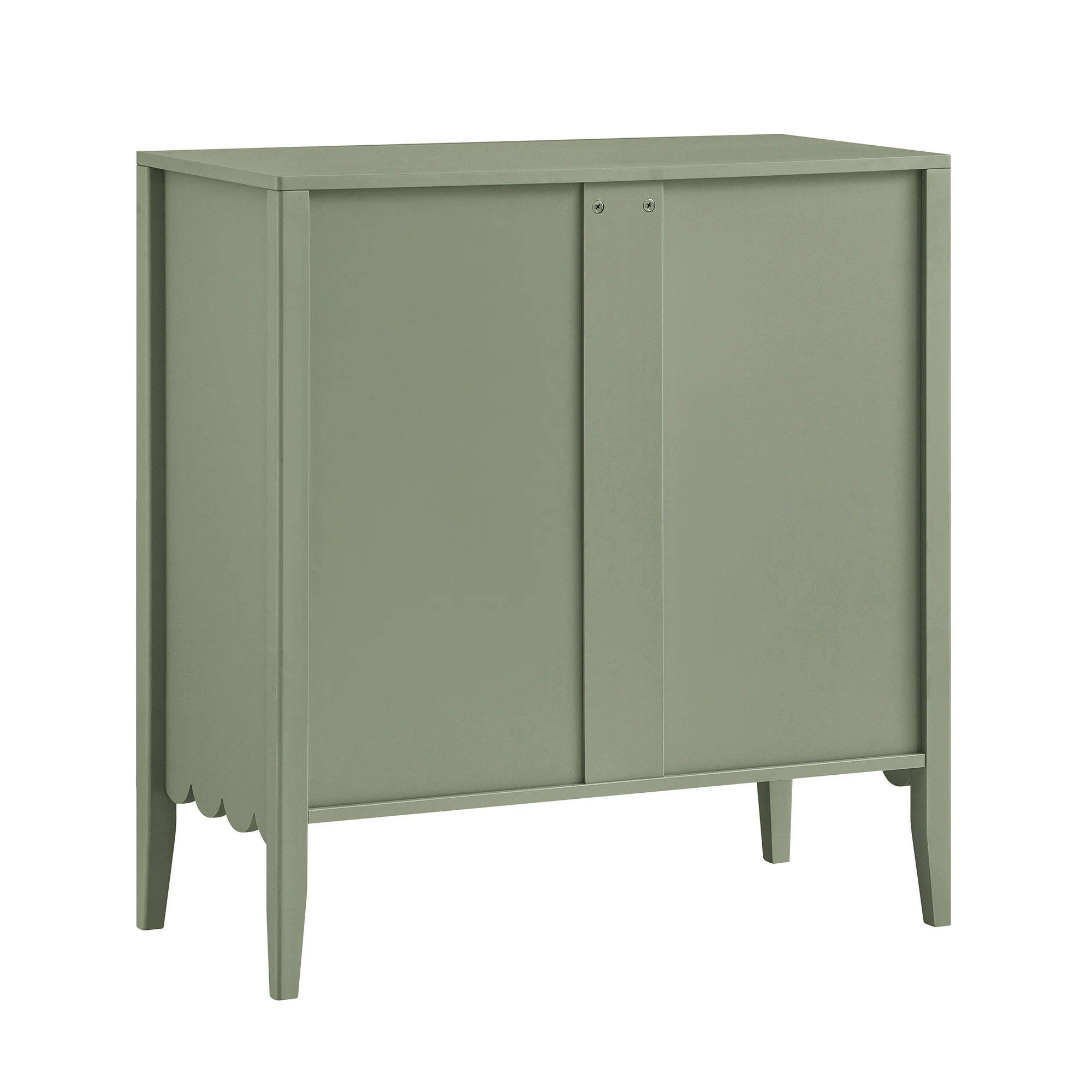 Henley Scalloped Edge 3 Drawer Chest, Sage Green - Image 11