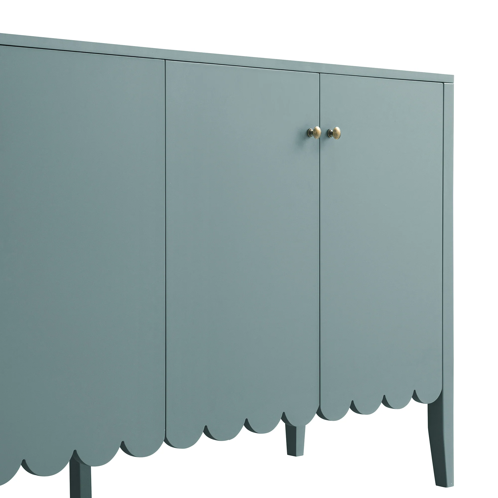 Henley Scalloped Edge 150cm Wide Sideboard, Blue Spruce - Image 16