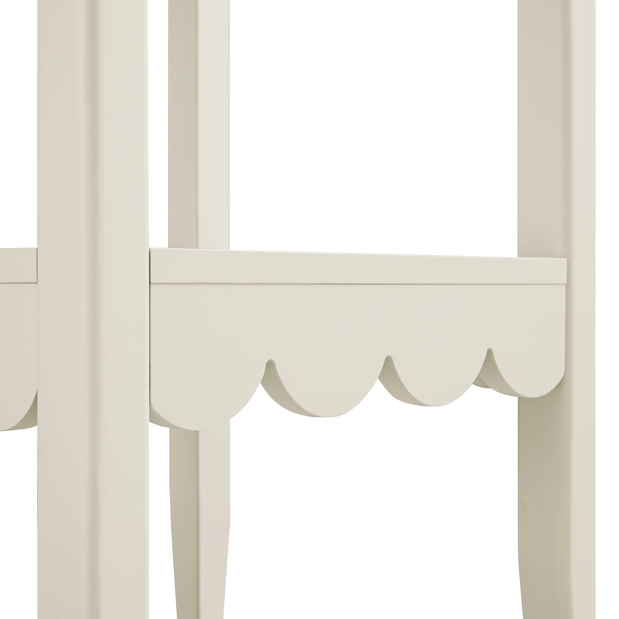Henley Scalloped Edge Side Table, Light Sand - Image 11
