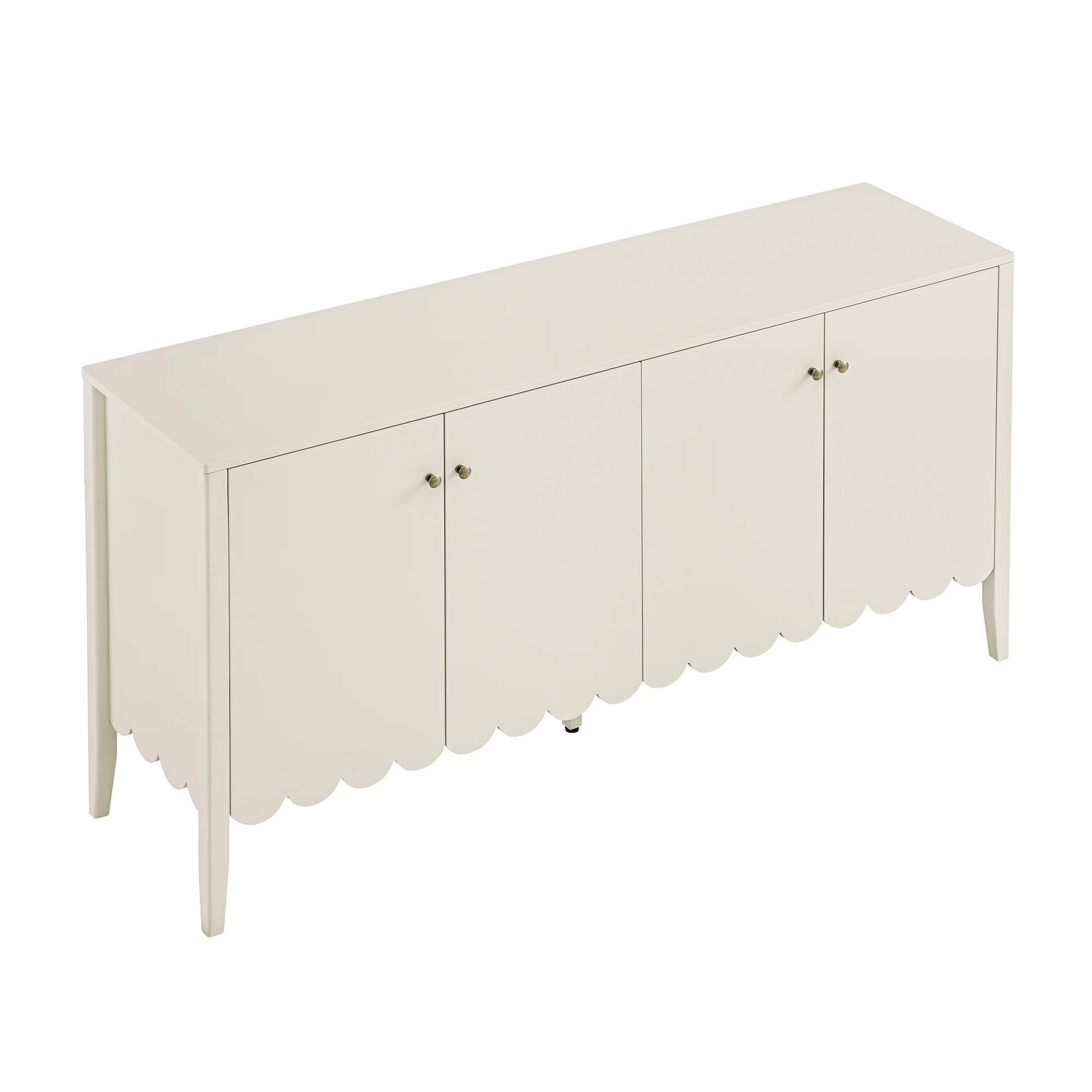 Henley Scalloped Edge 150cm Wide Sideboard, Light Sand - Image 11