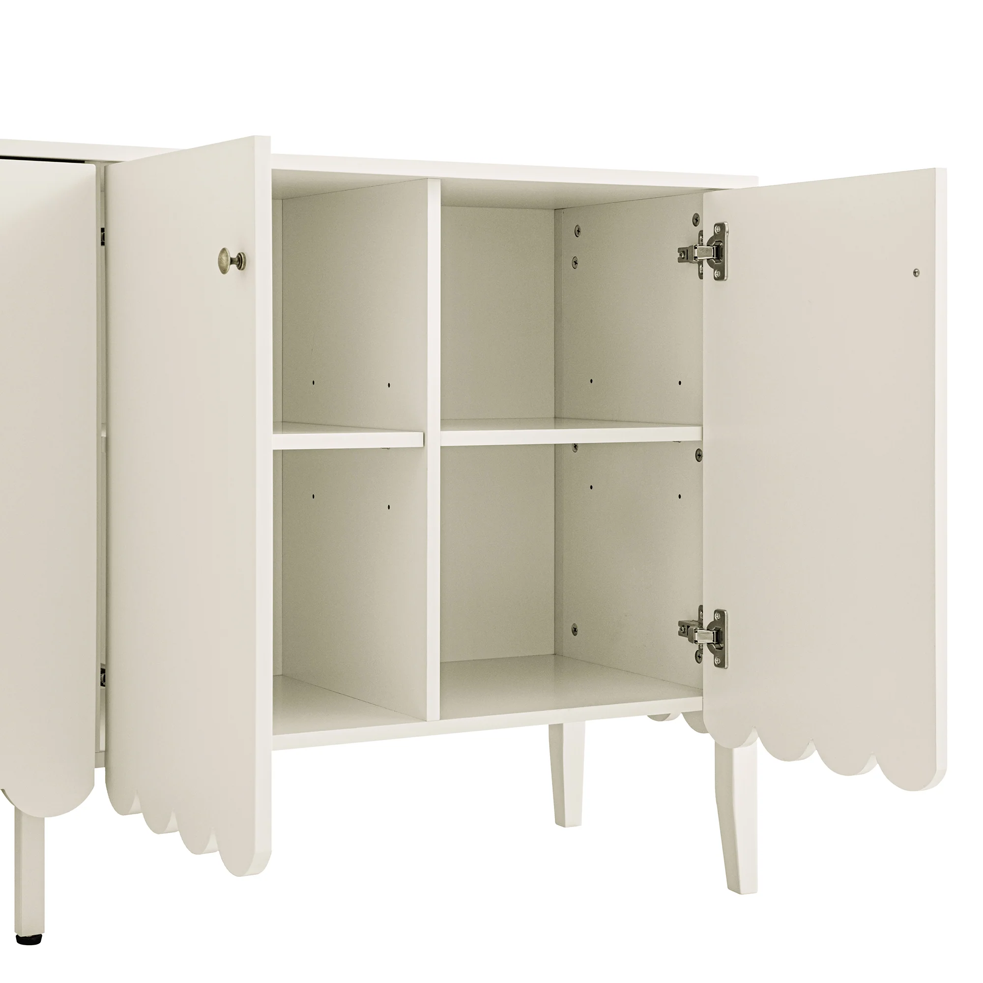 Henley Scalloped Edge 150cm Wide Sideboard, Light Sand - Image 15