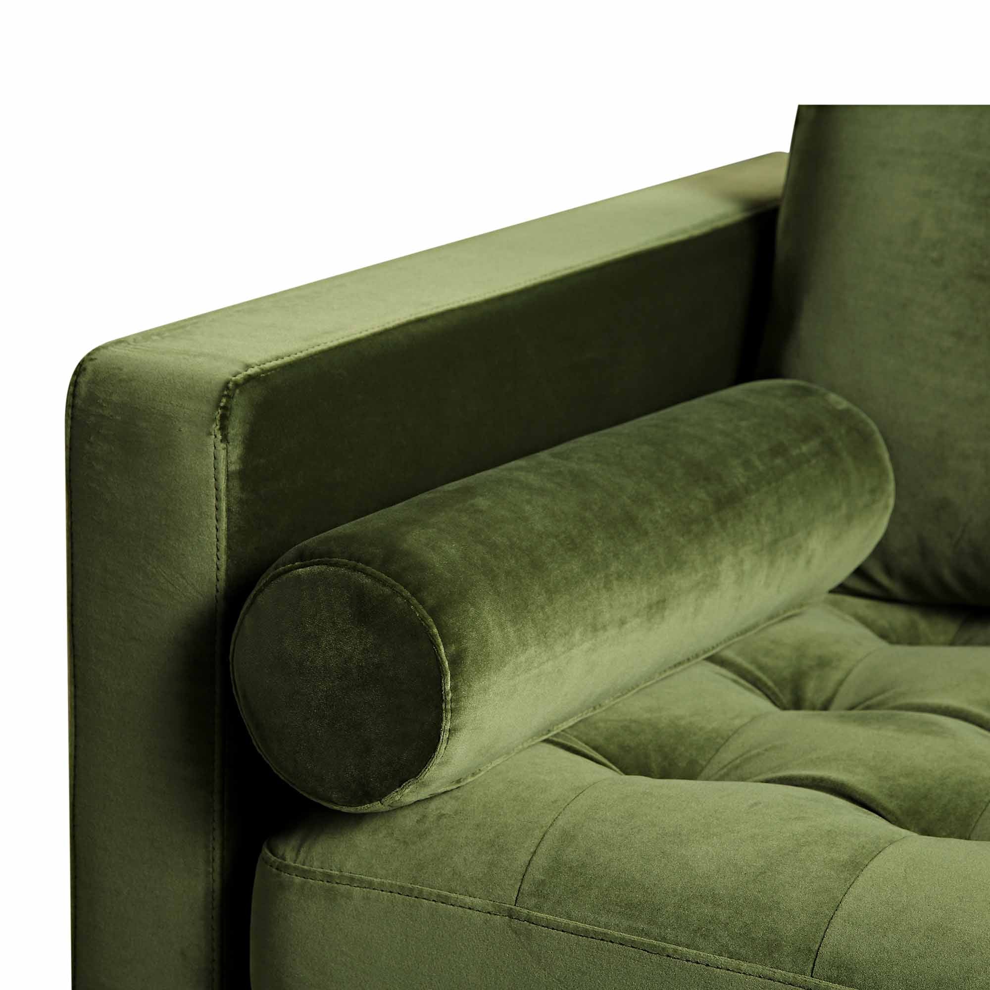 Henrietta 2-Seater Sofa, Moss Green Velvet - Image 10