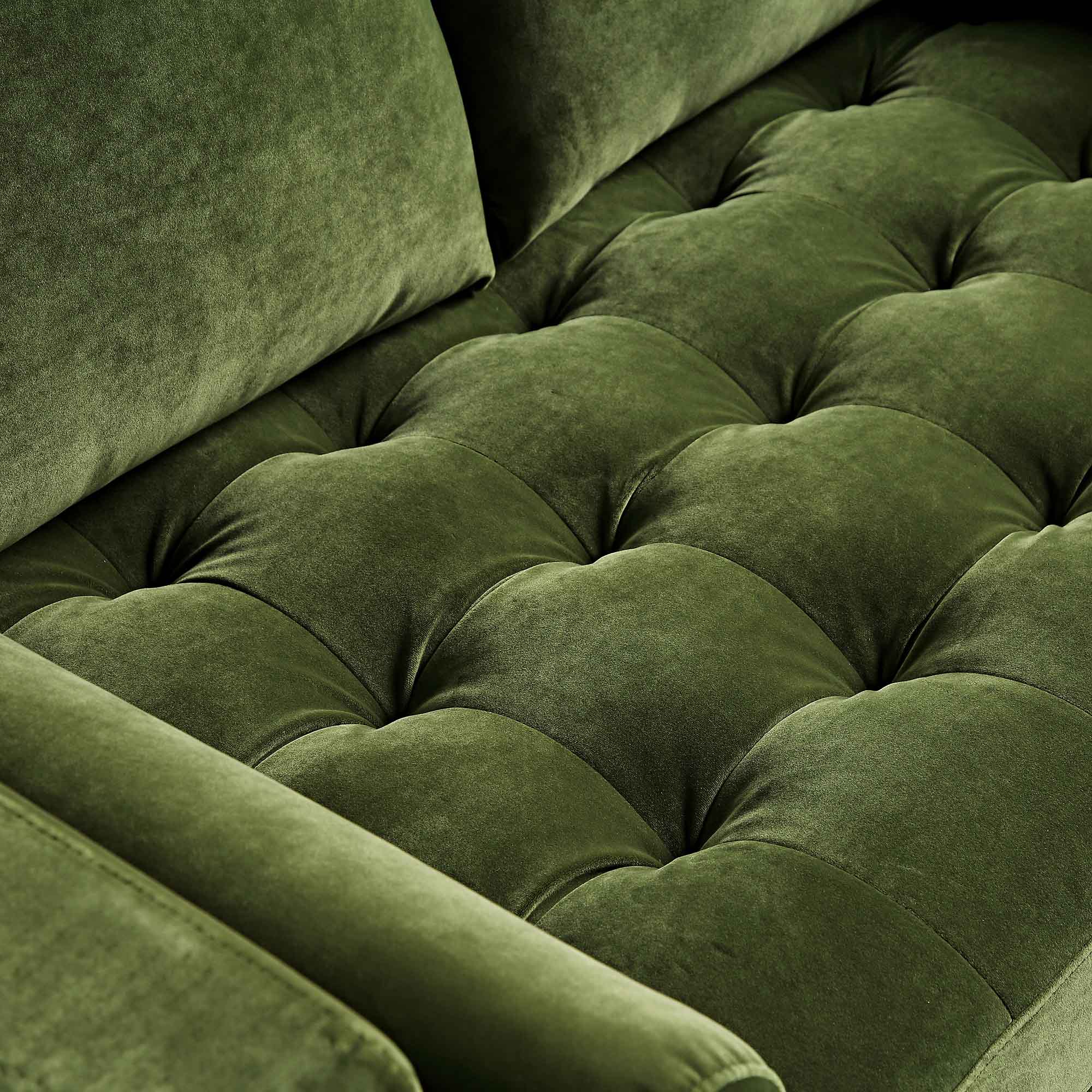 Henrietta 2-Seater Sofa, Moss Green Velvet - Image 11