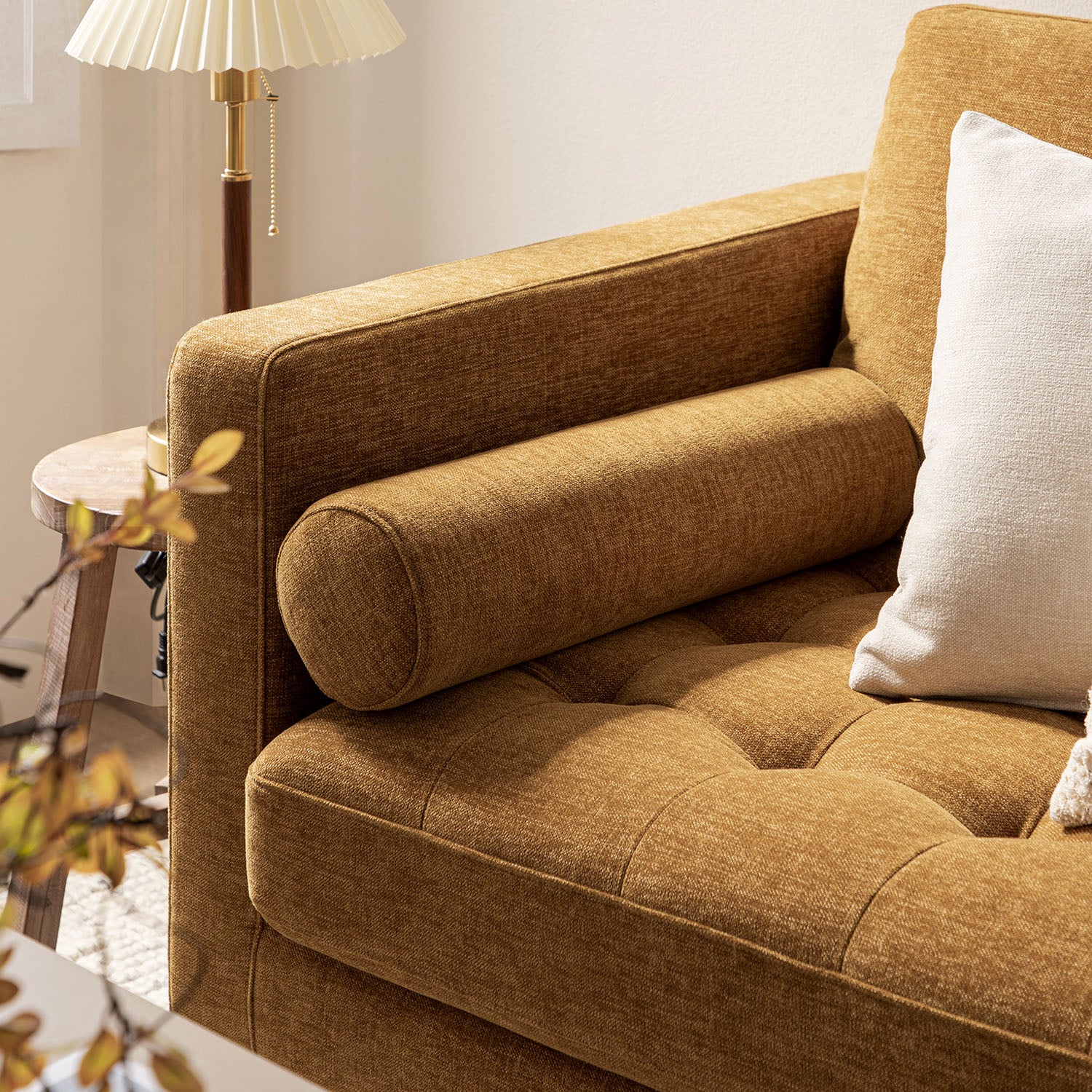 Henrietta 2-Seater Sofa, Spiced Honey Chenille - Image 5