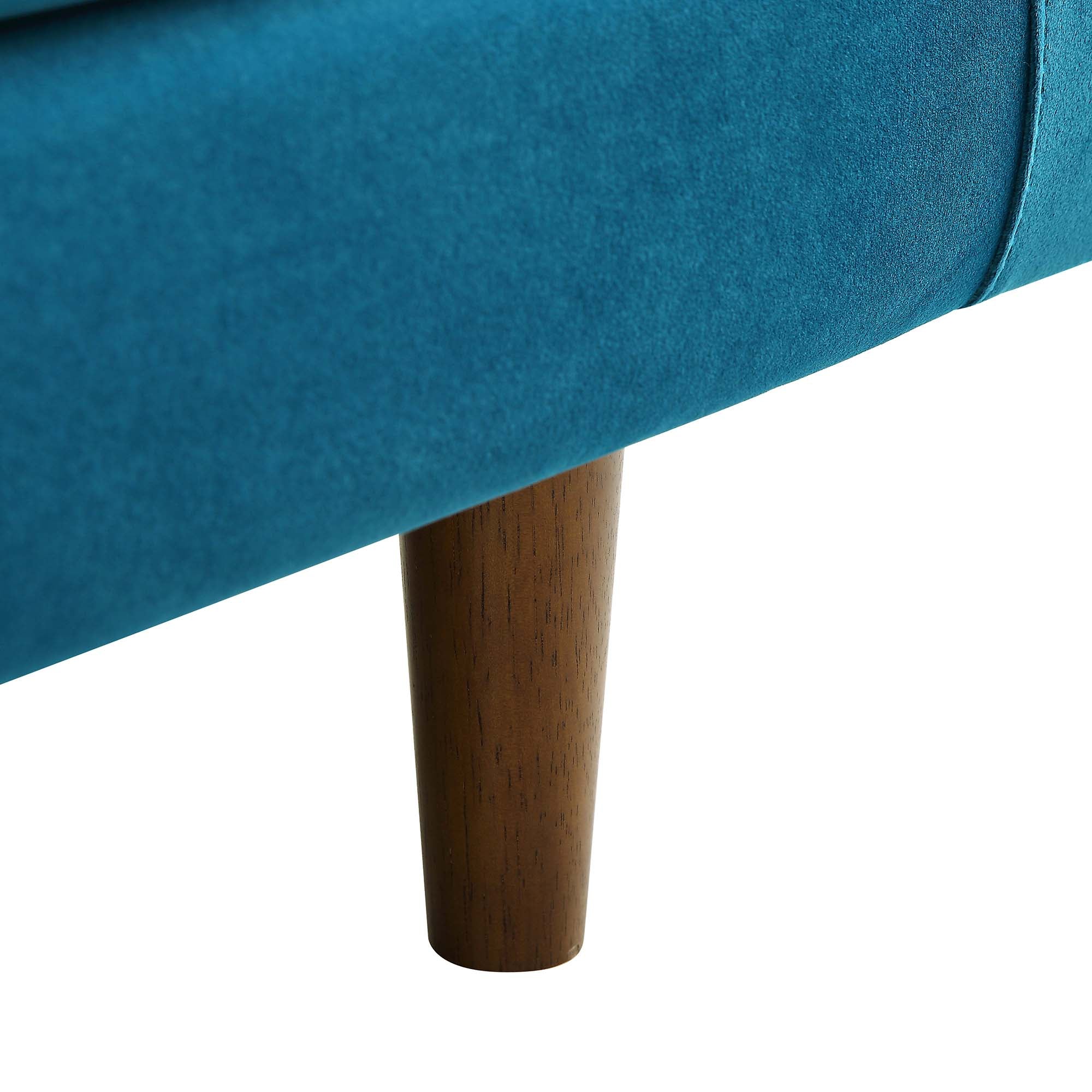 Henrietta 2-Seater Sofa, Teal Velvet - Image 15