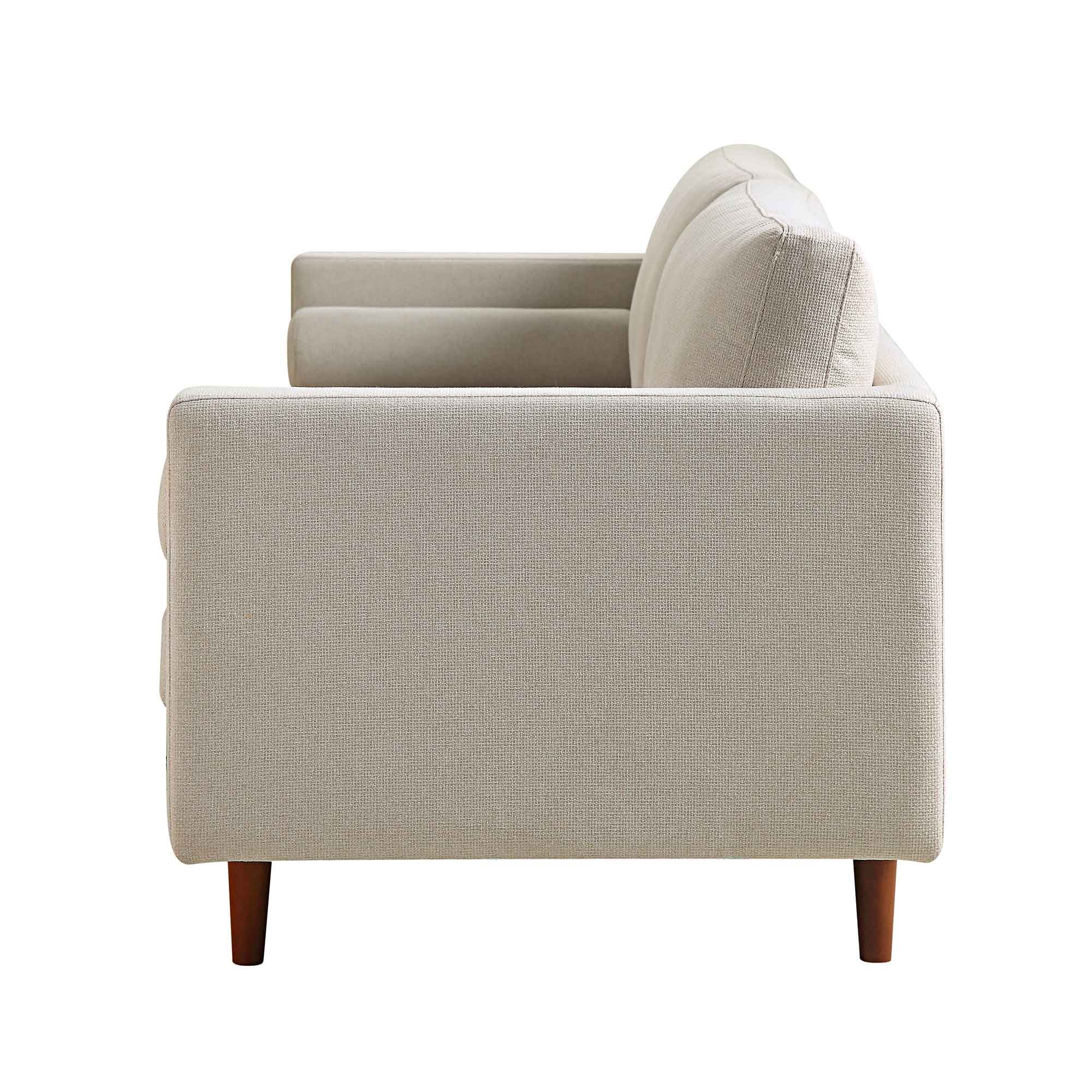 Henrietta Large 3-Seater Sofa, Beige Woven Fabric - Image 11