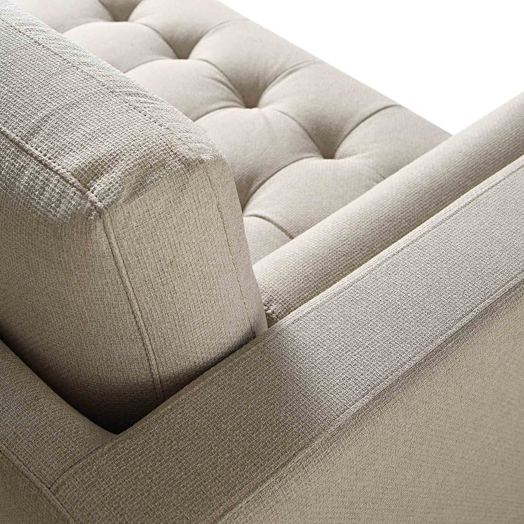 Henrietta Large 3-Seater Sofa, Beige Woven Fabric - Image 14