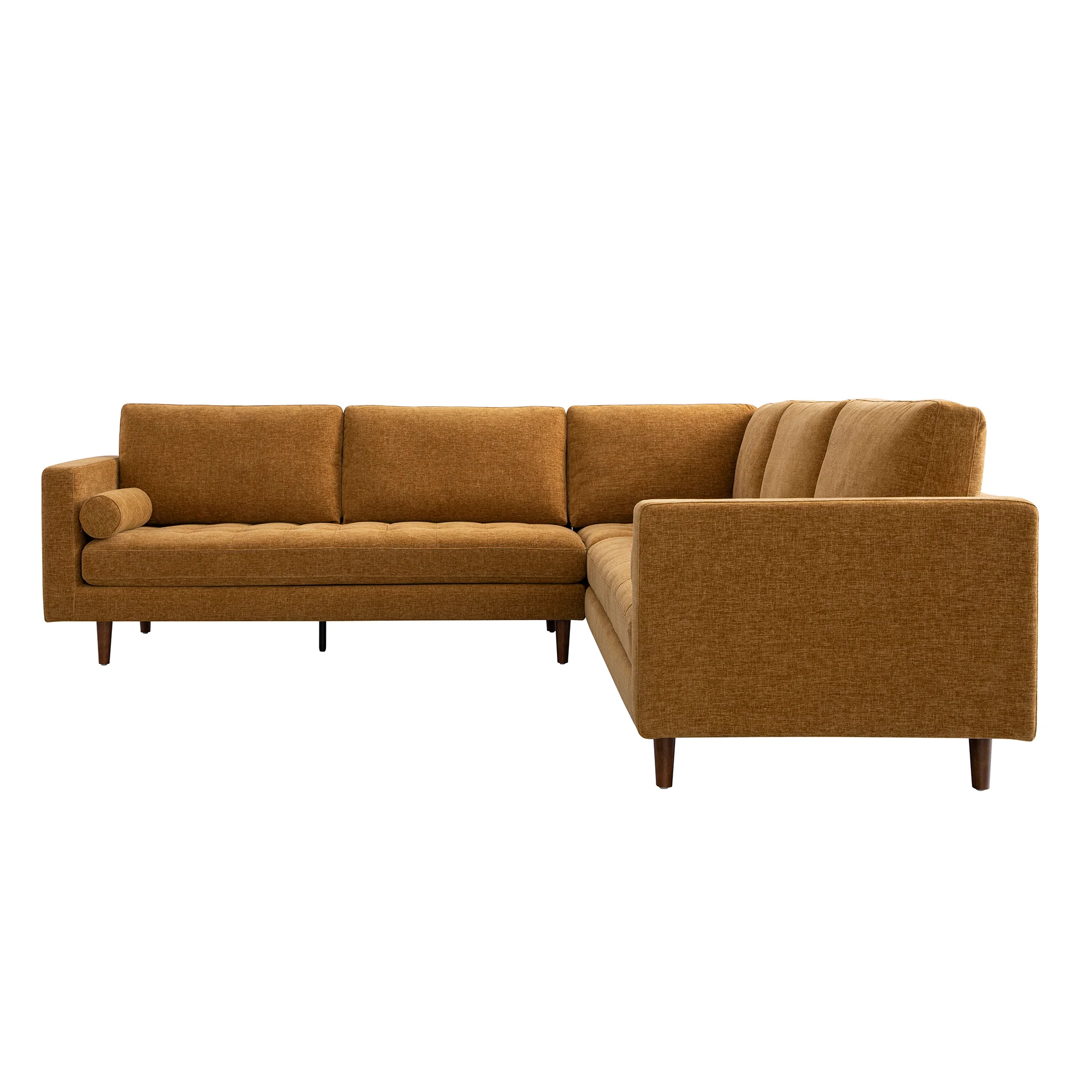 Henrietta 5+Seater Corner Sofa, Spiced Honey Chenille - Image 11