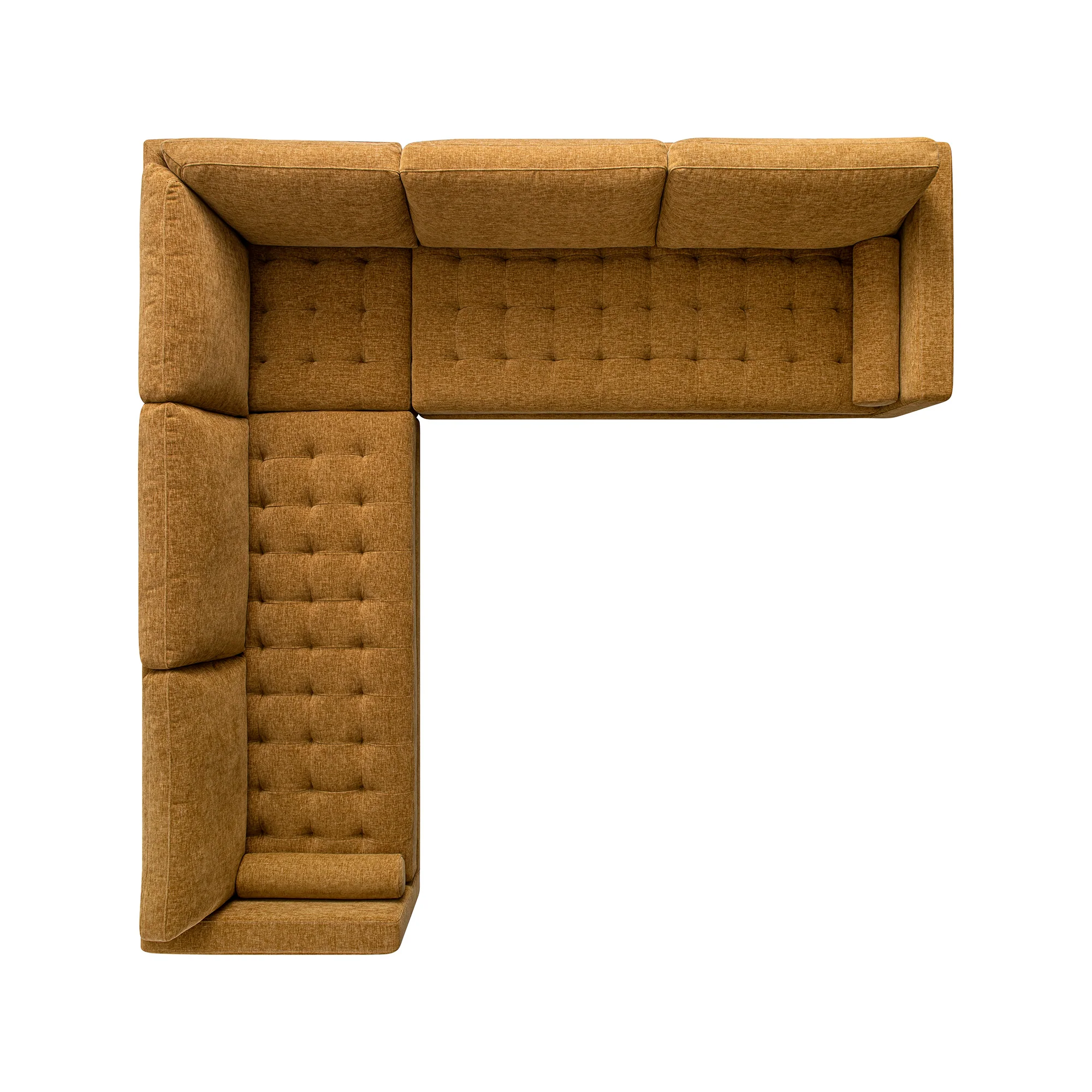 Henrietta 5+Seater Corner Sofa, Spiced Honey Chenille - Image 12