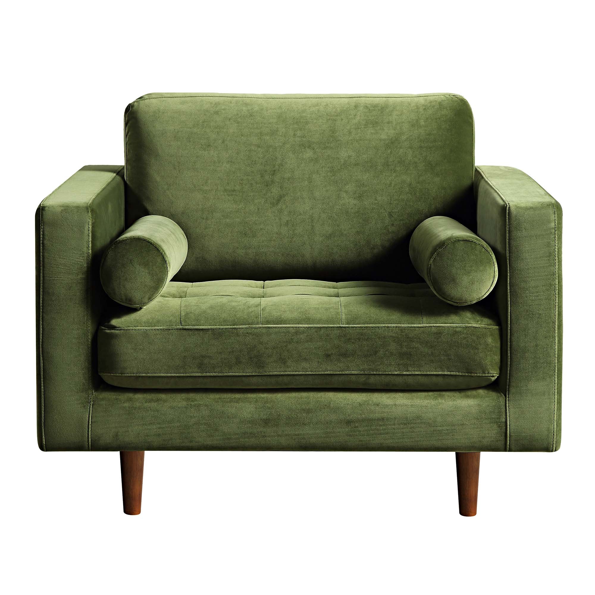 Henrietta Armchair, Moss Green Velvet - Image 7