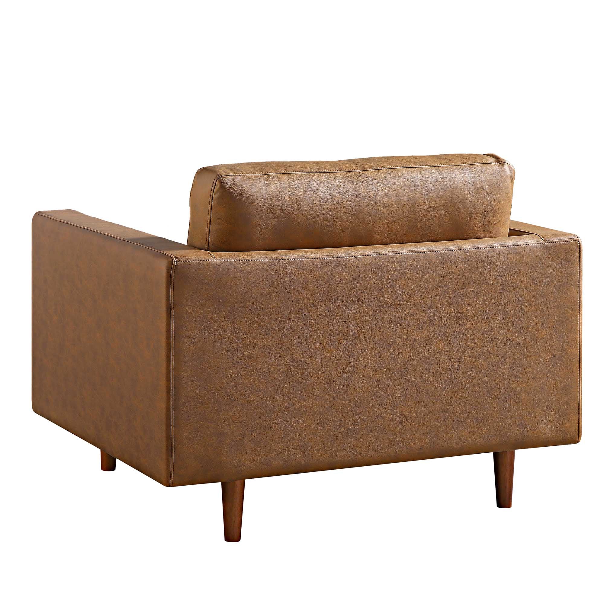 Henrietta Armchair, Tan Faux Suede - Image 9