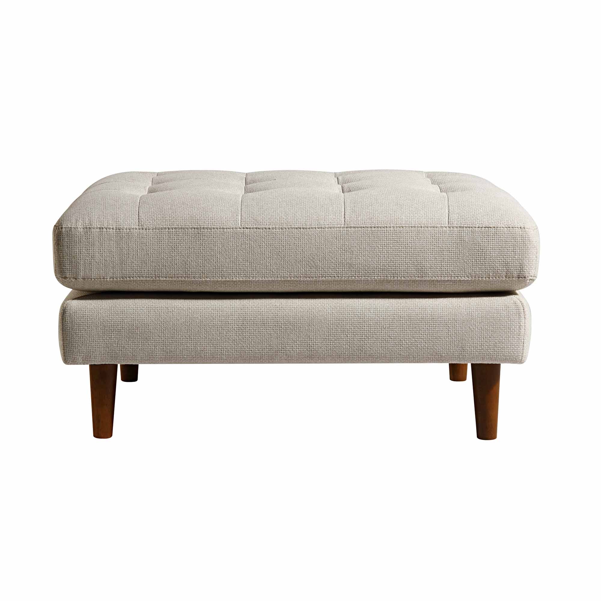 Henrietta Ottoman, Beige Woven Fabric - Image 5