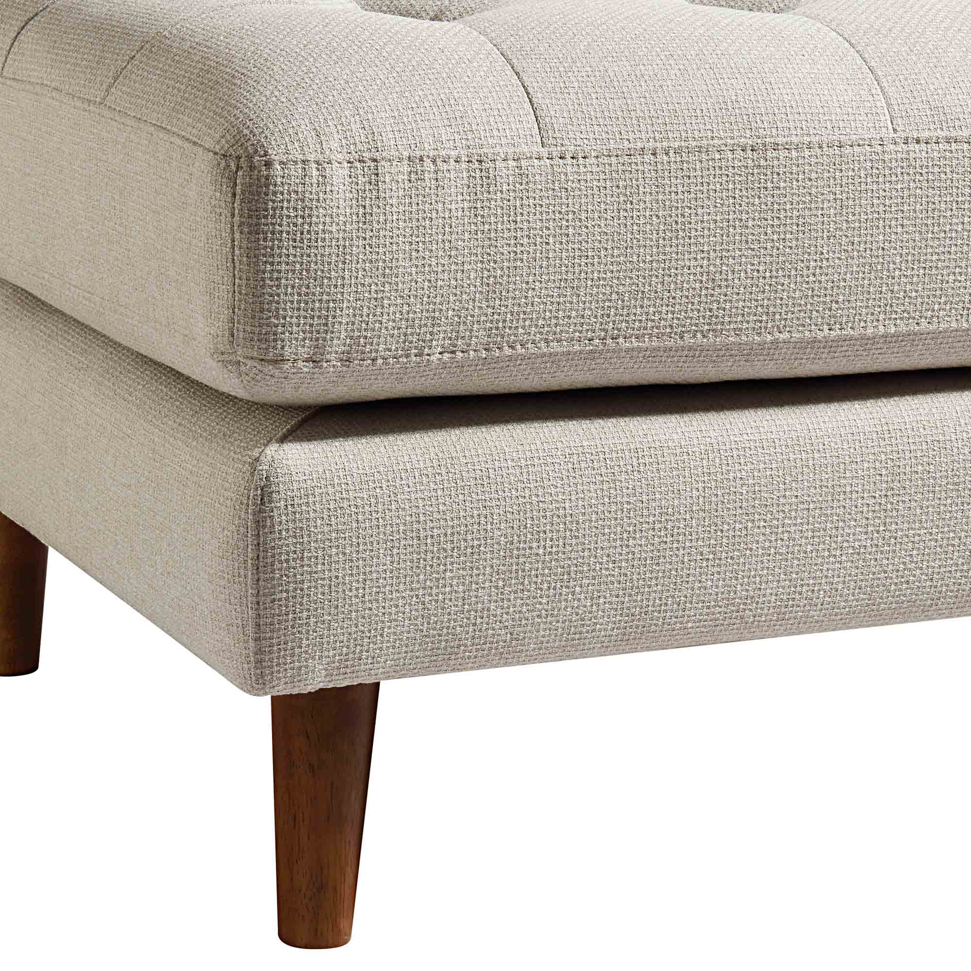 Henrietta Ottoman, Beige Woven Fabric - Image 9