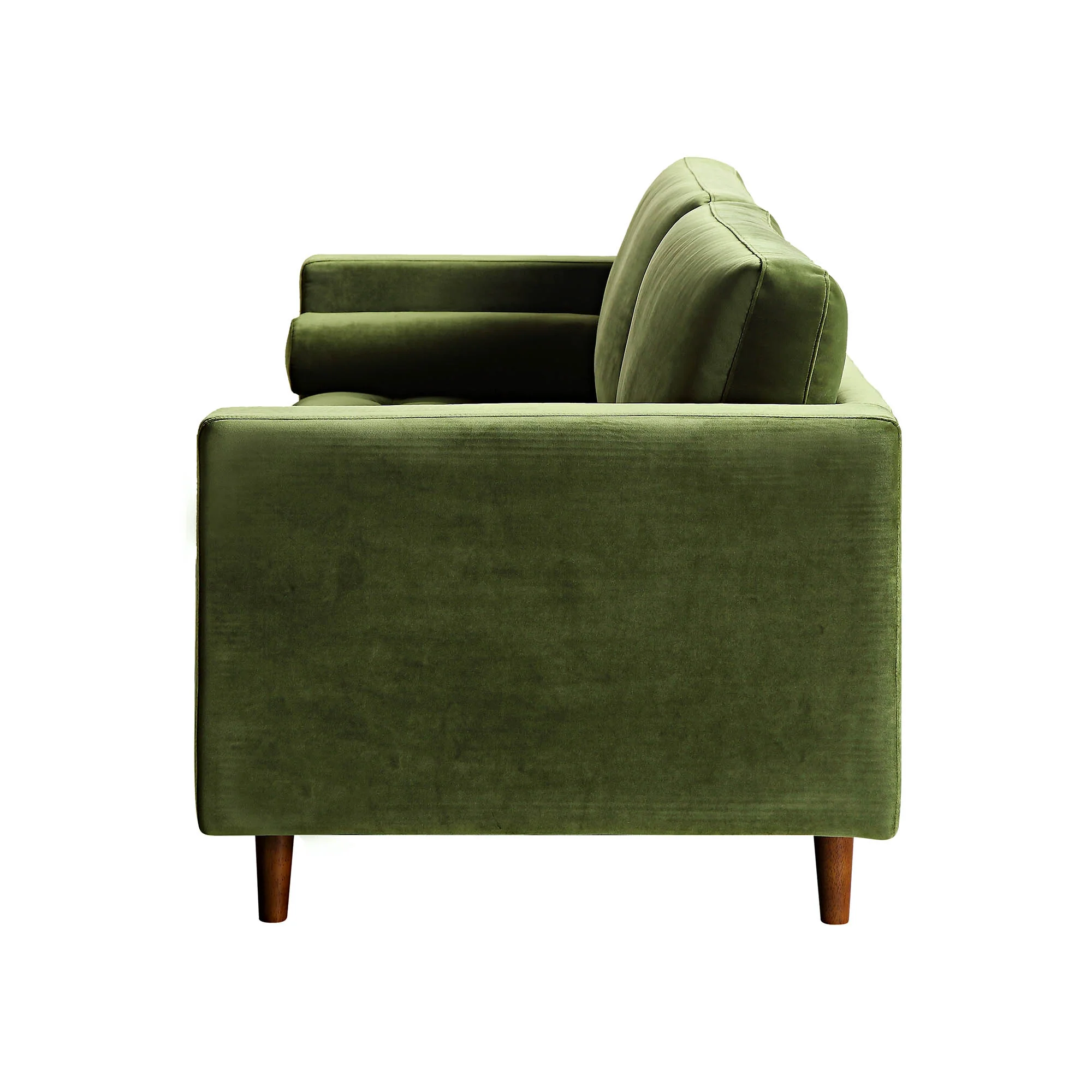 Henrietta Large 3-Seater Sofa, Moss Green Velvet - Image 9