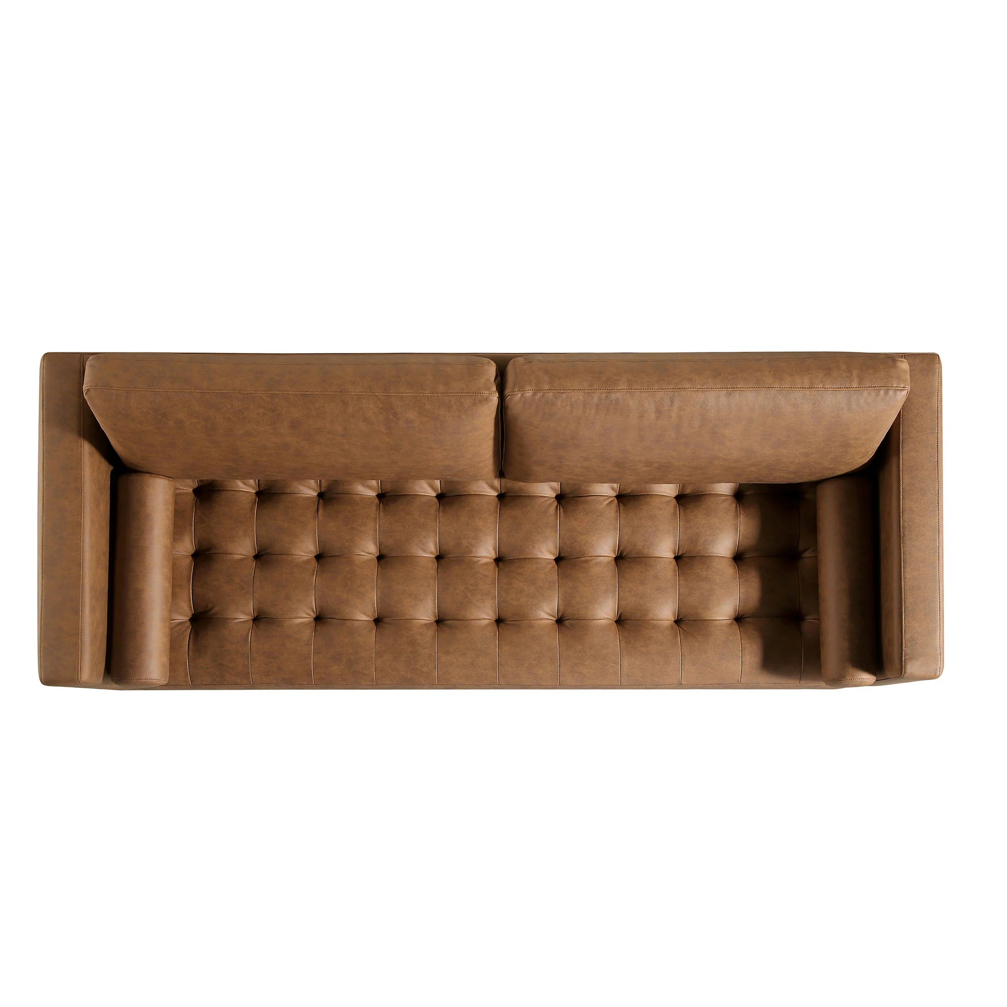 Henrietta Large 3-Seater Sofa, Tan Faux Suede - Image 8