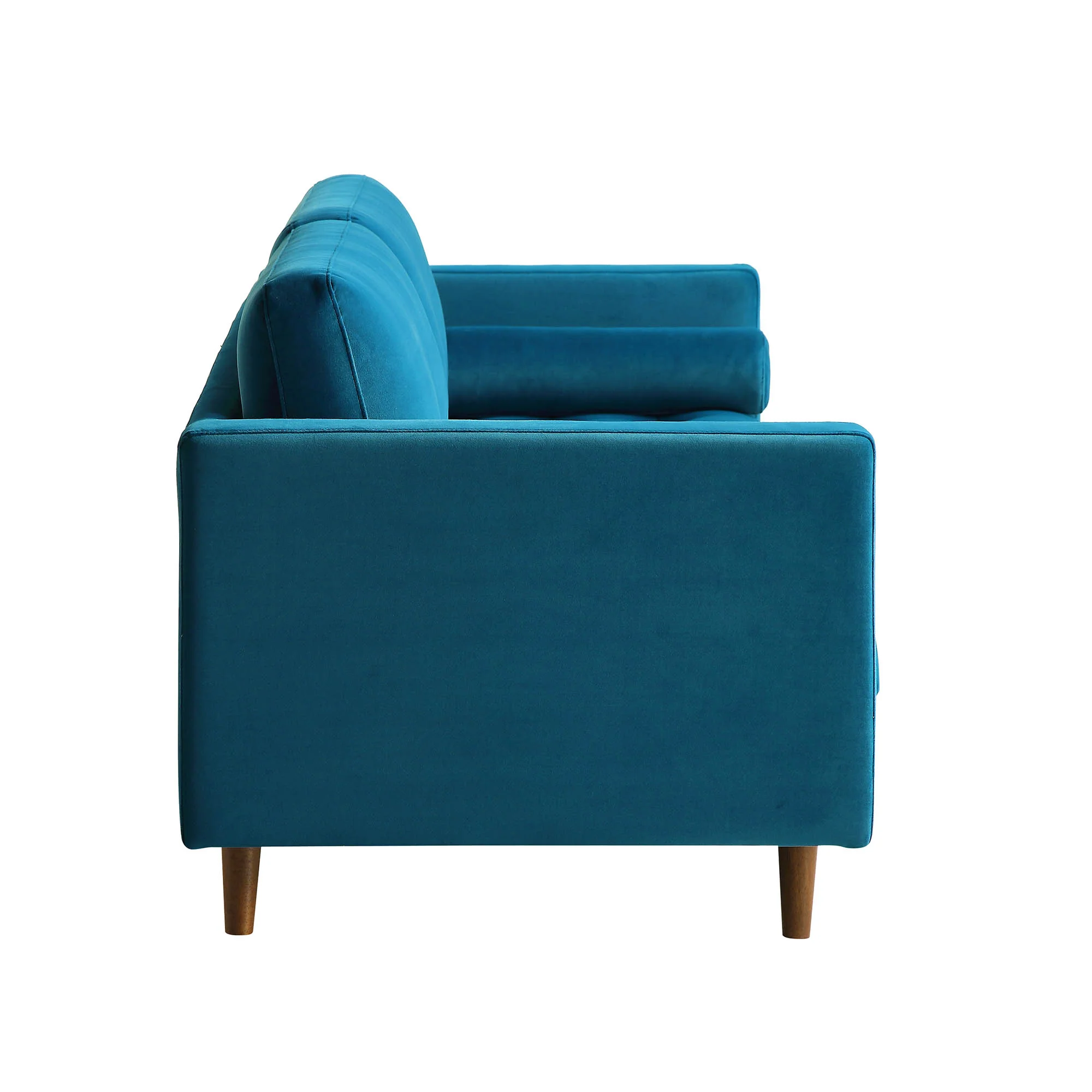 Henrietta Large 3-Seater Sofa, Teal Velvet - Image 9