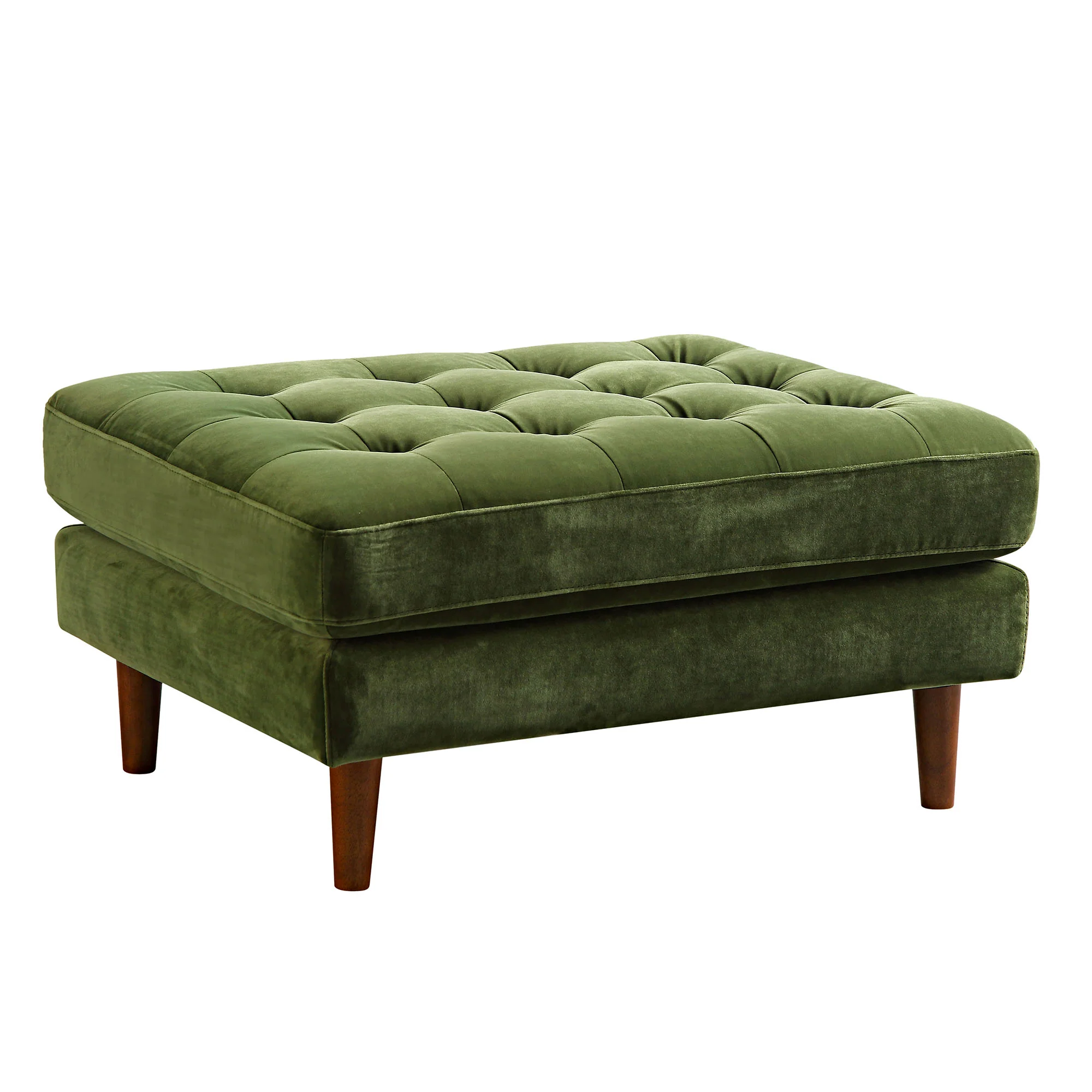 Henrietta Ottoman, Moss Green Velvet - Image 8