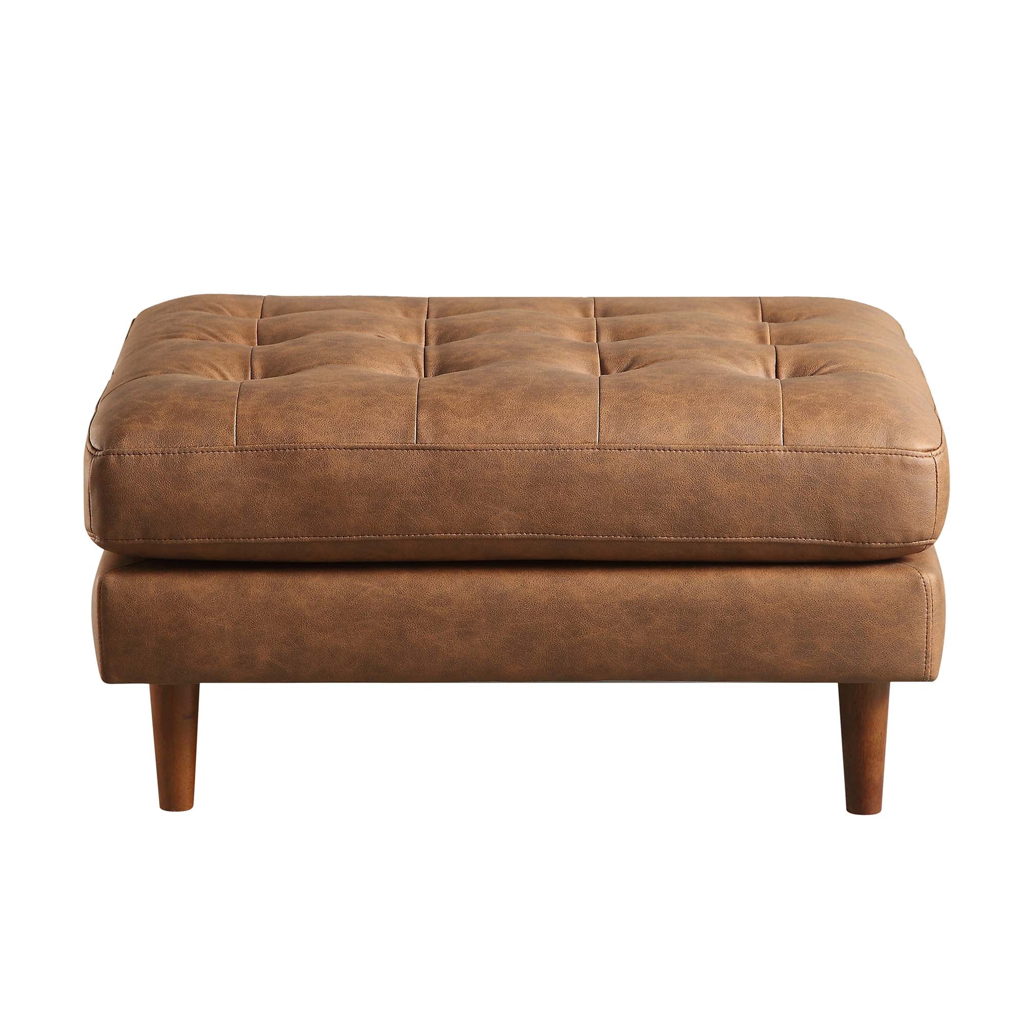 Henrietta Ottoman, Tan Faux Suede - Image 5