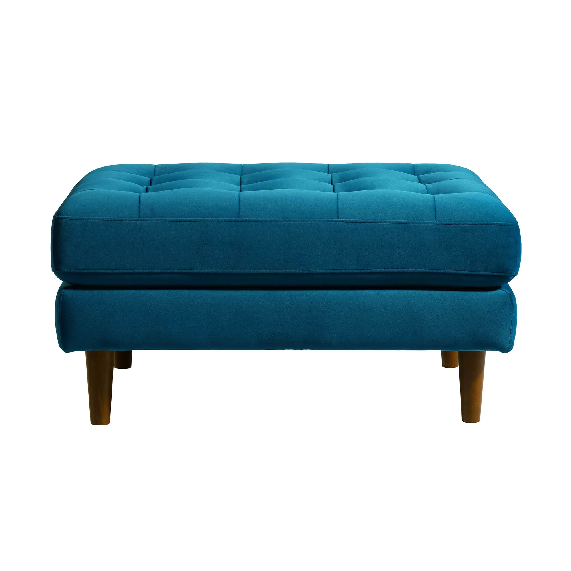 Henrietta Ottoman, Teal Velvet - Image 4