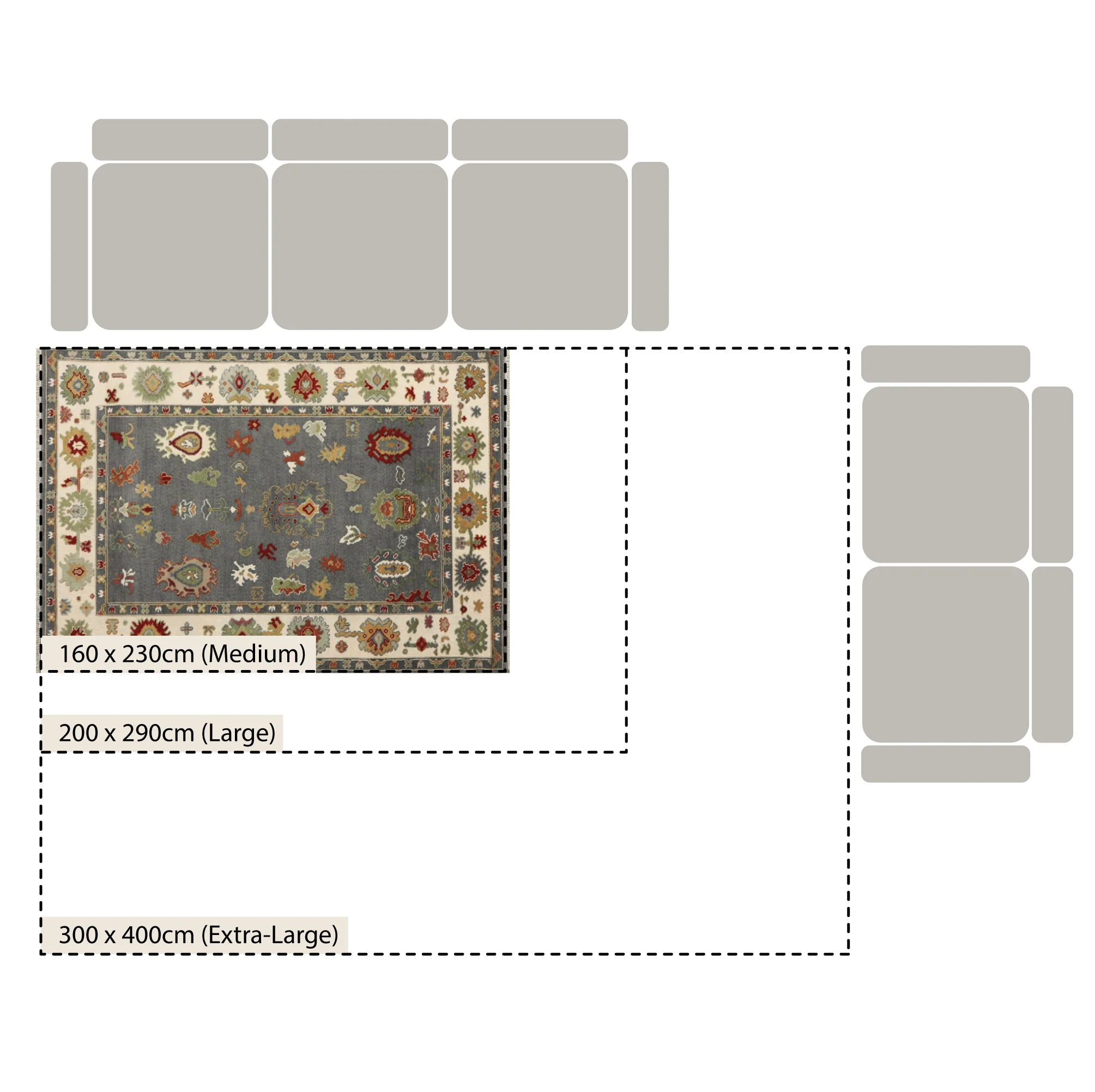 Premium Hand-Knotted Heritage Collection Oushak Enchanted Floral New Zealand Wool Rug - Image 3