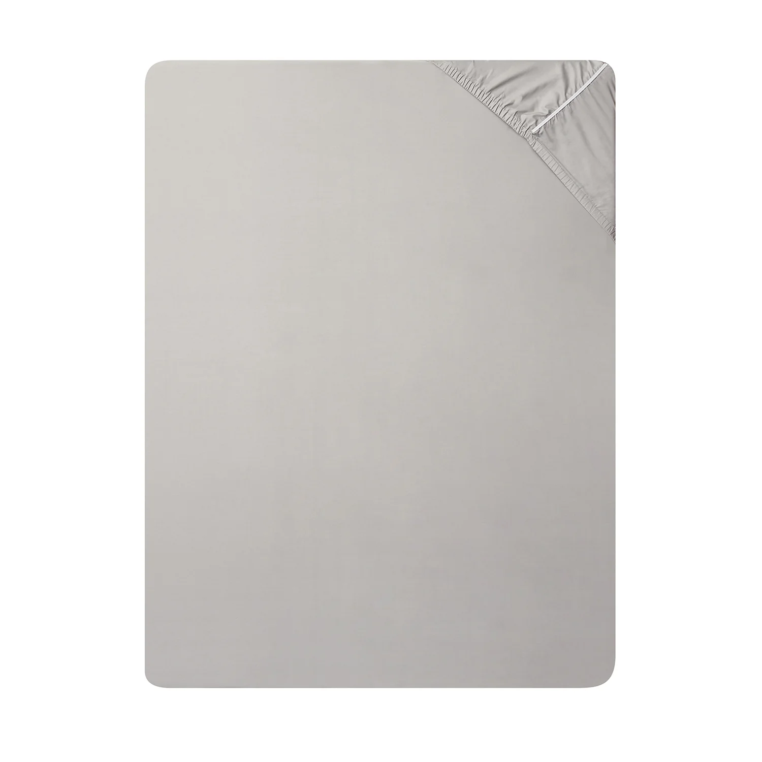 Hotel Collection 600 Thread Count Cotton Sateen Deep Fitted Sheet - Grey