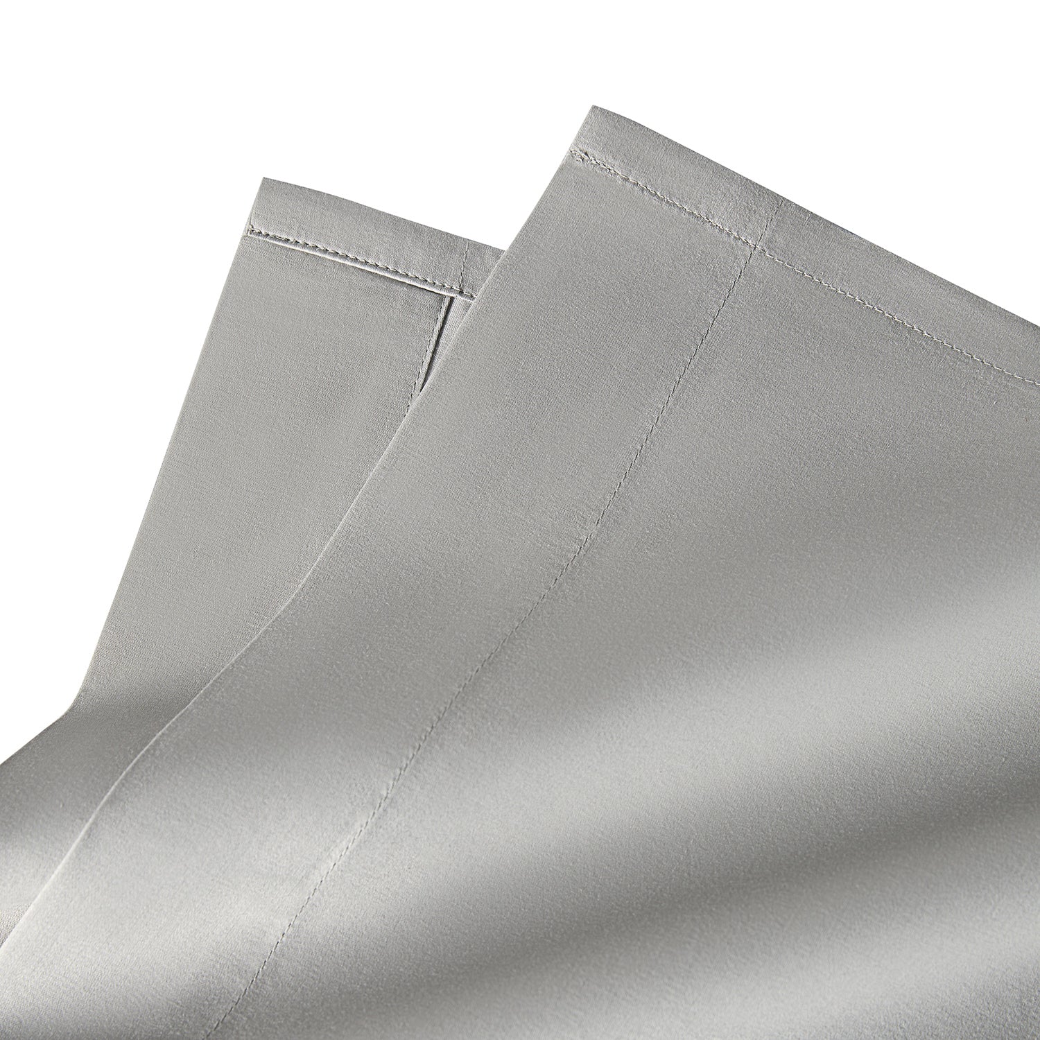 Hotel Collection 600 Thread Count Cotton Sateen Flat Sheet - Grey - Image 3