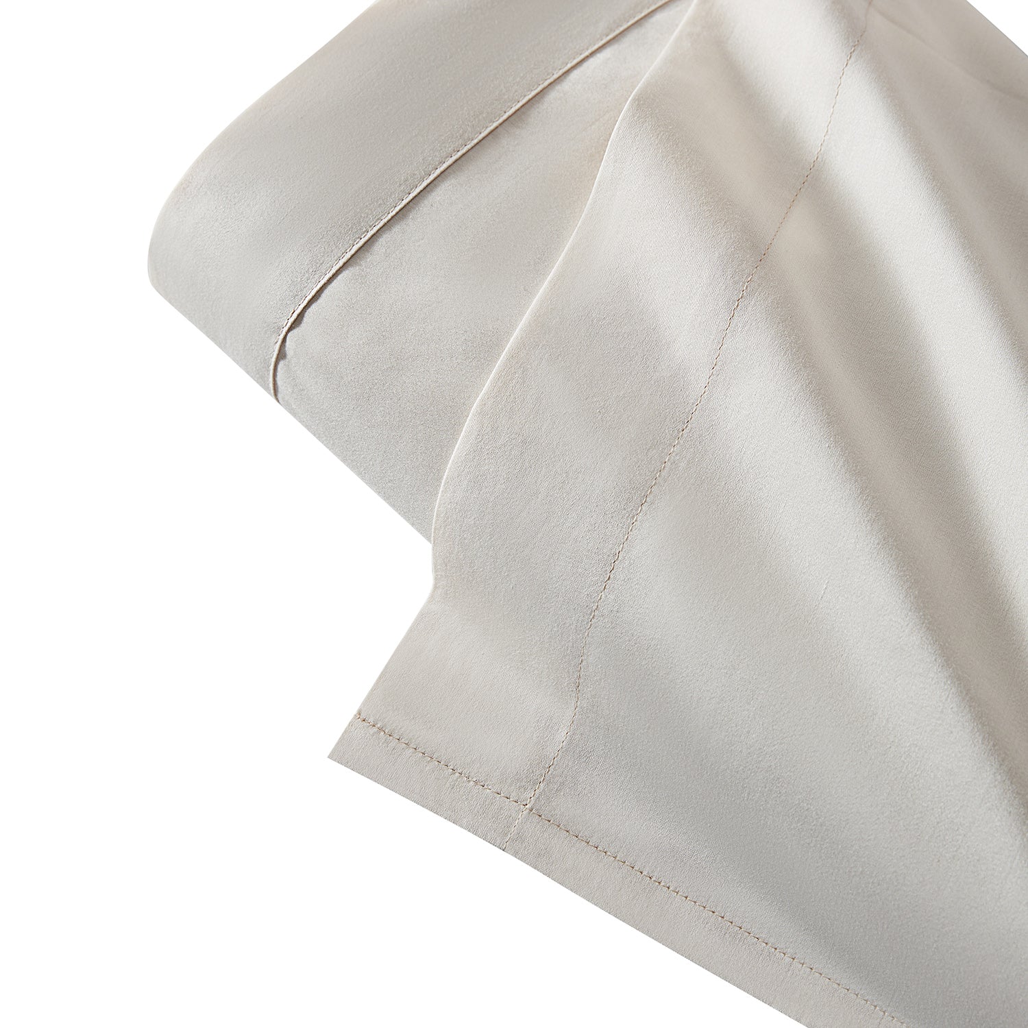 Hotel Collection 600 Thread Count Cotton Sateen Flat Sheet - Ivory - Image 2