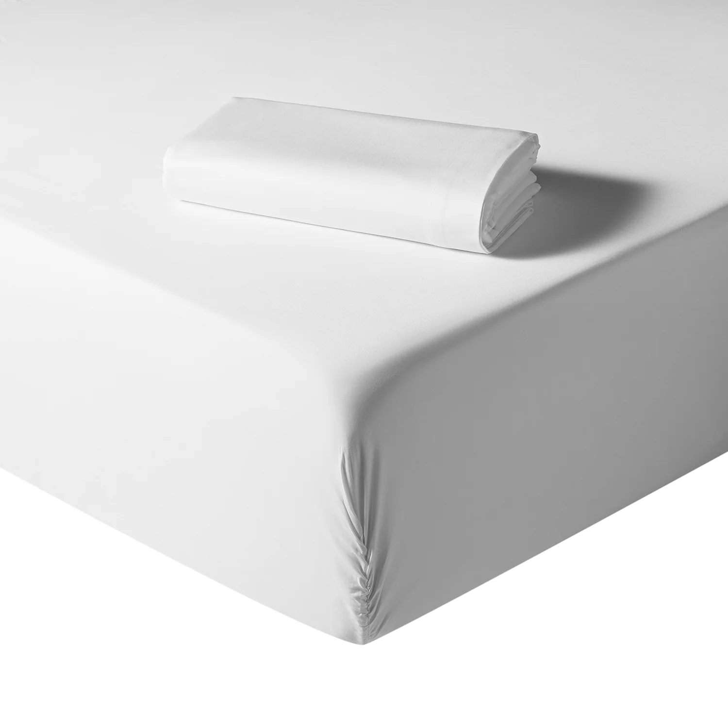 Hotel Collection 800 Thread Count Cotton Sateen Deep Fitted Sheet - White - Image 2