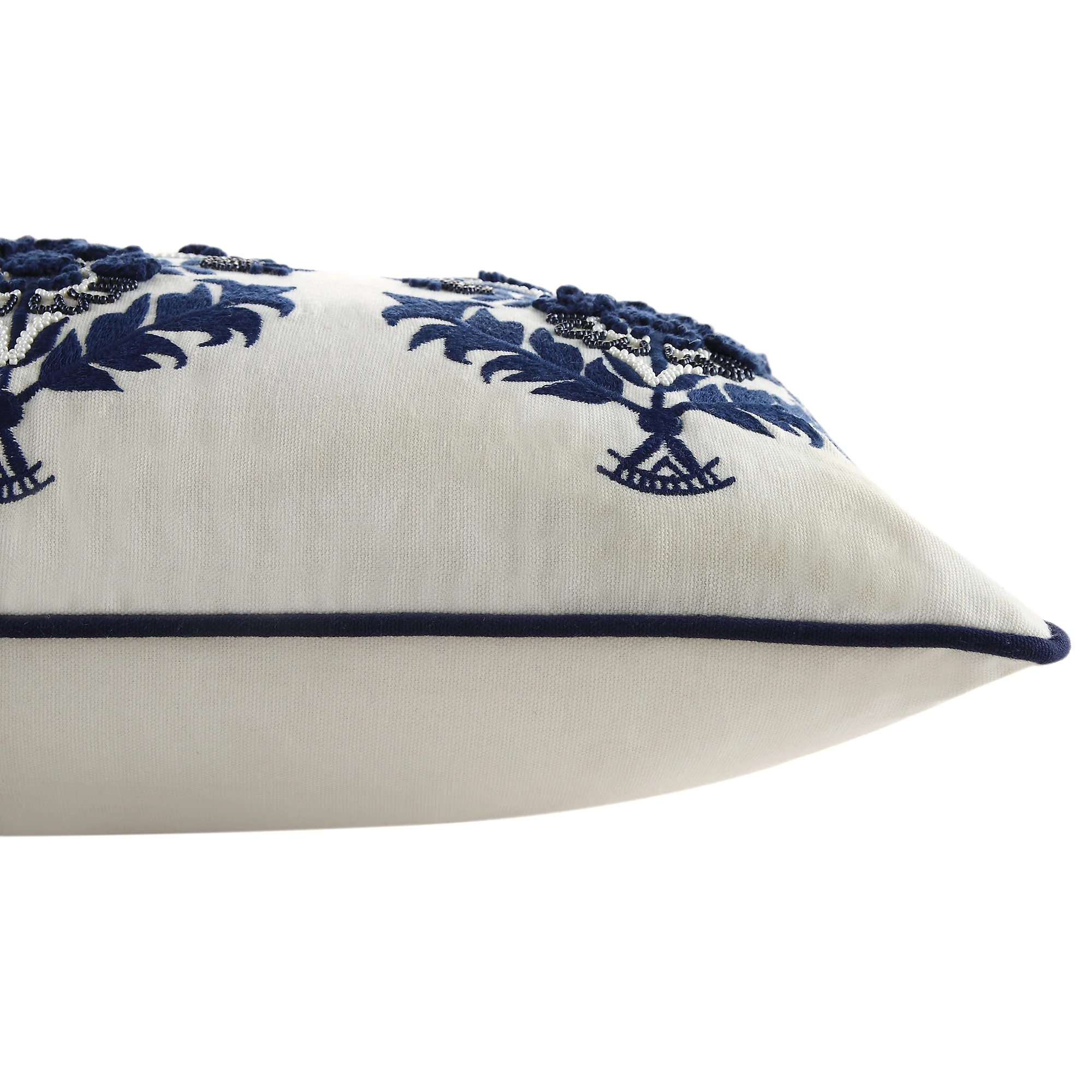 Indigo Collection Saphira Floral Rectangular Cushion - Image 4