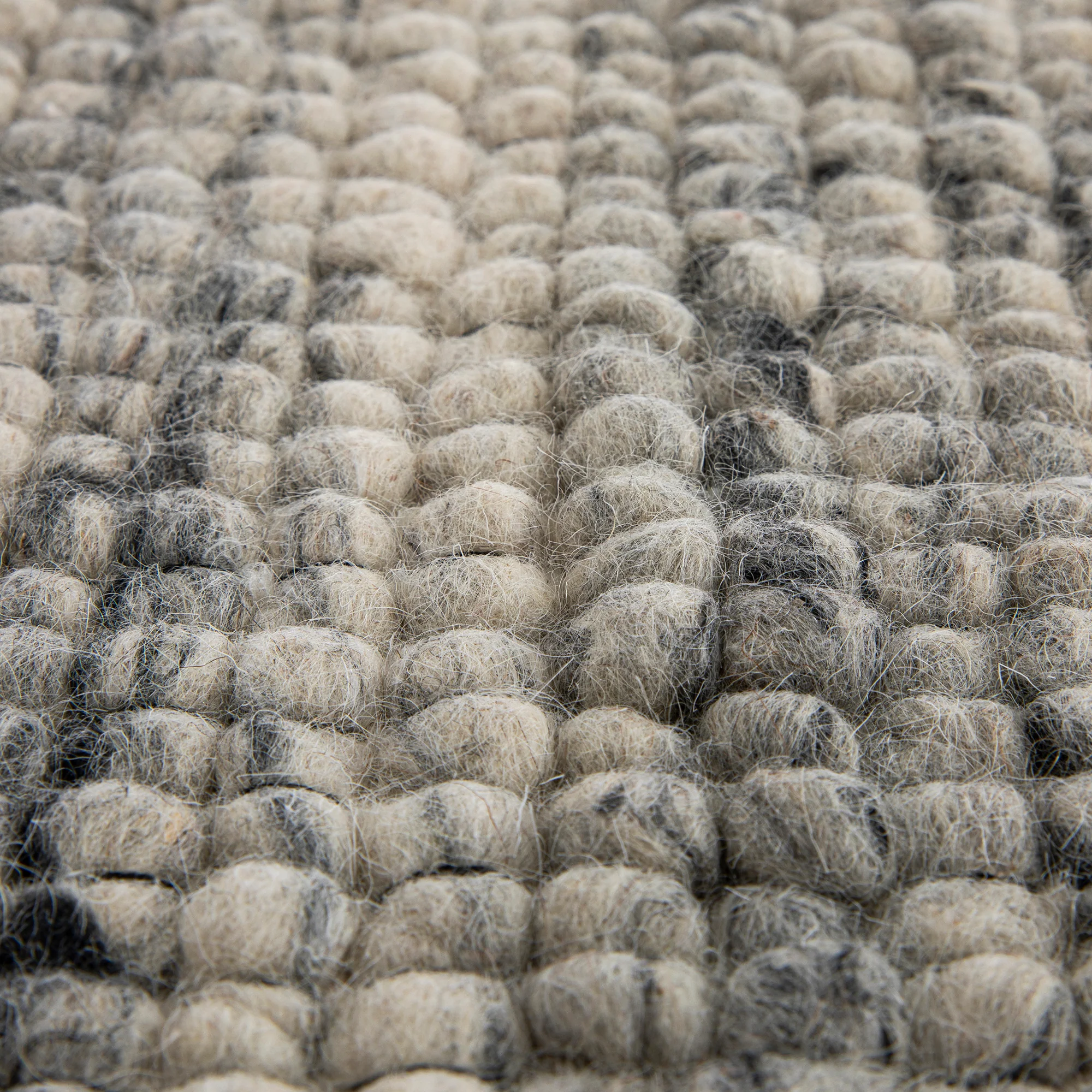 Indra Dark Grey Handwoven Wool Rug - Image 4