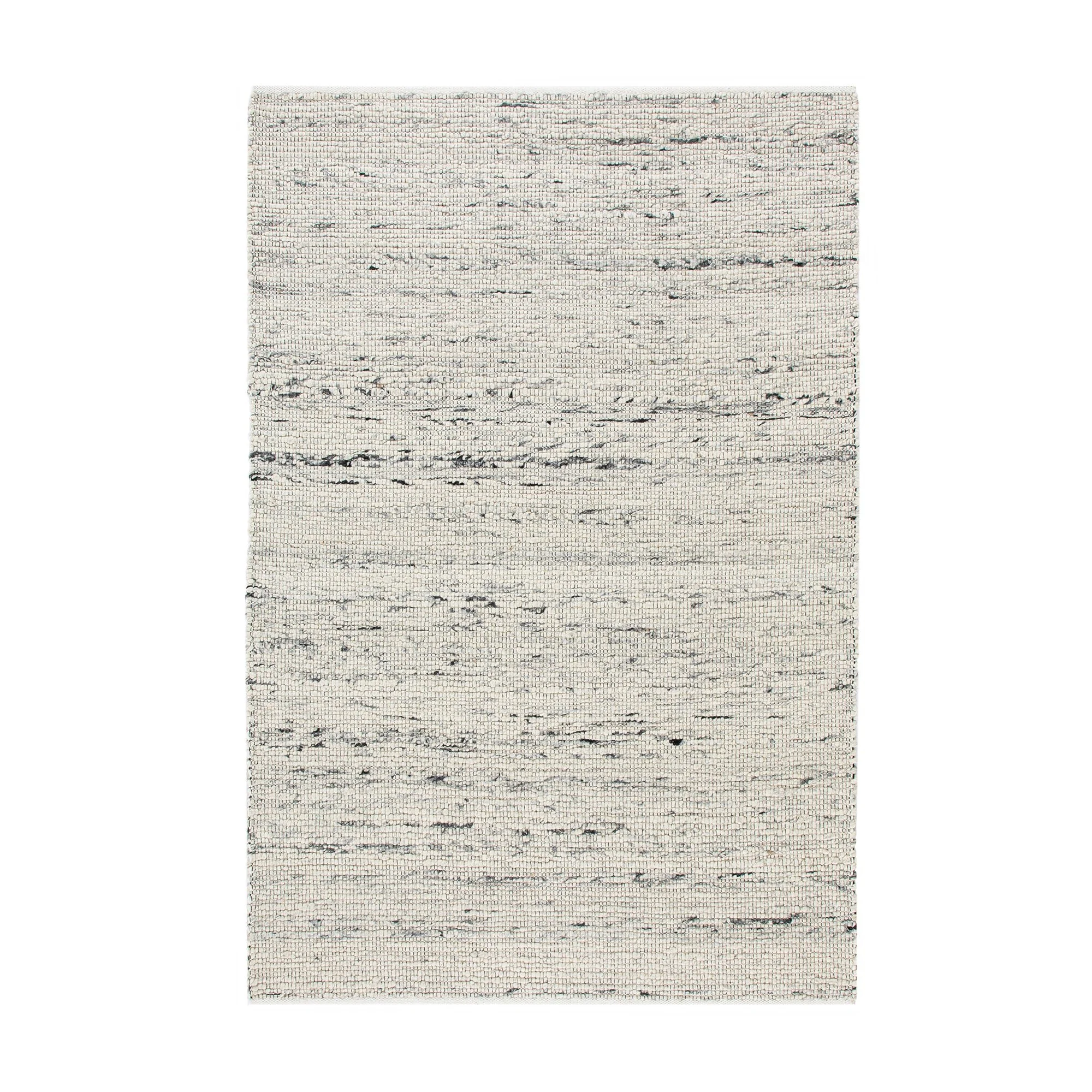 Indra Light Grey Handwoven Wool Rug